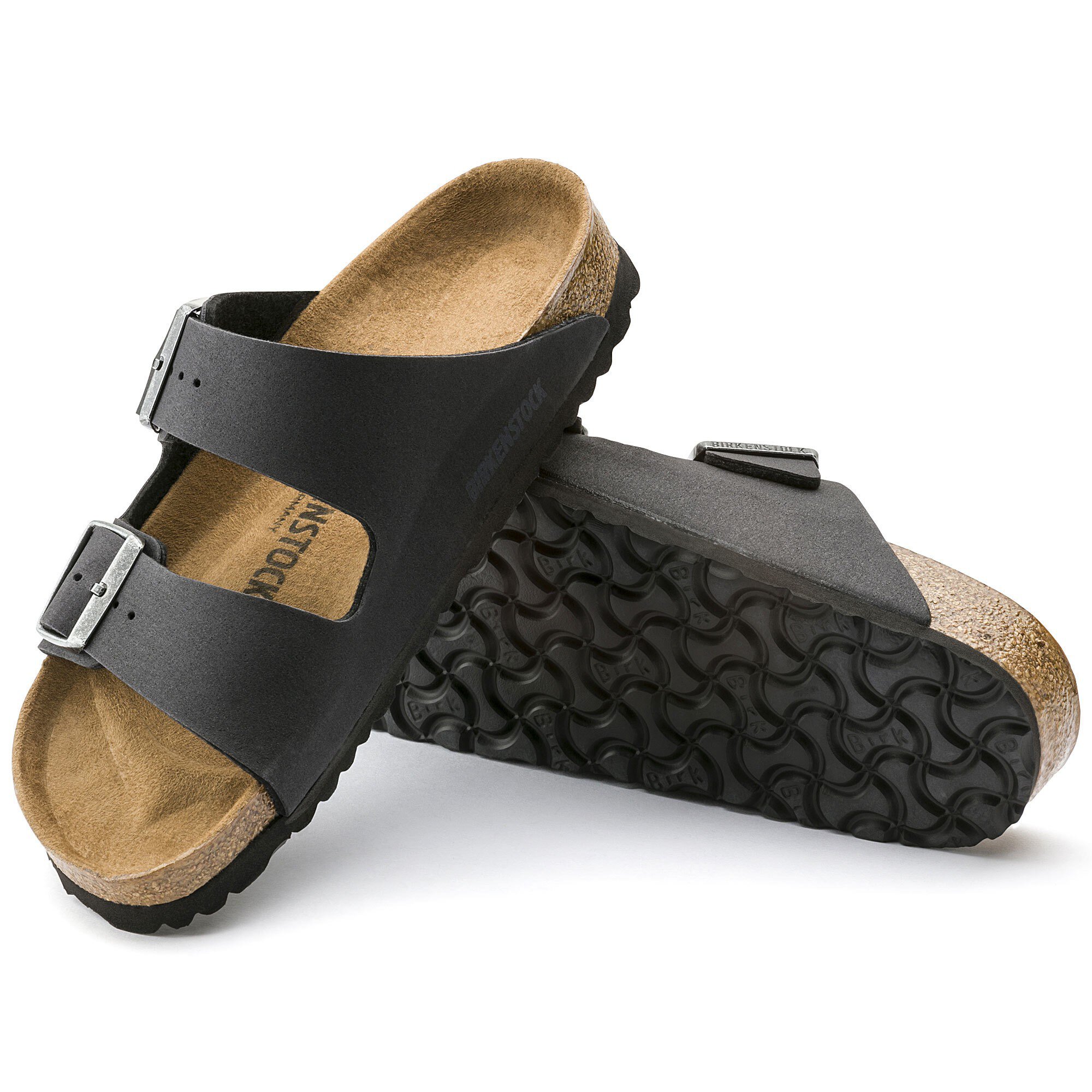 birkenstock arizona vegan anthracite sandals
