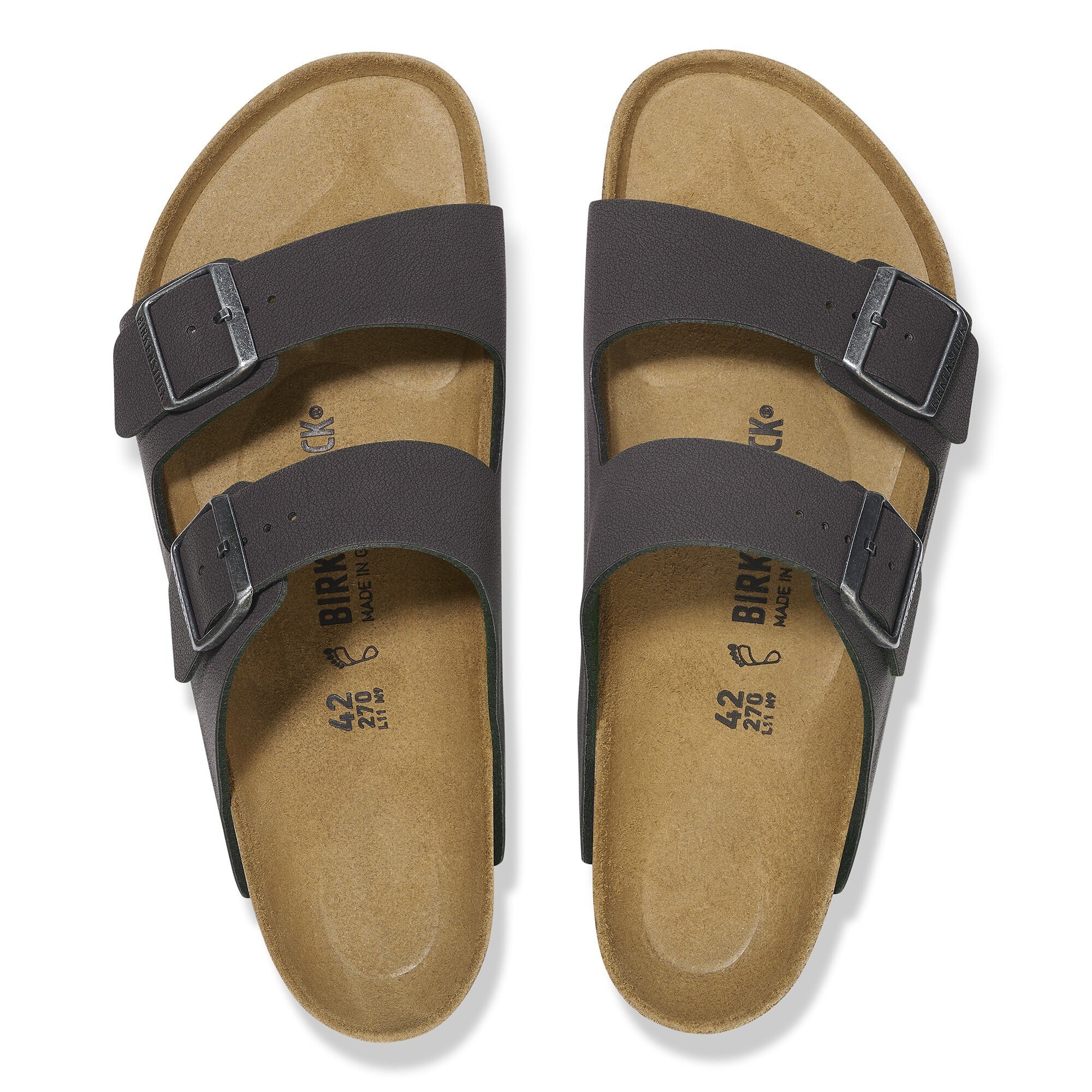 Arizona Birkibuc Velvet Gray | BIRKENSTOCK
