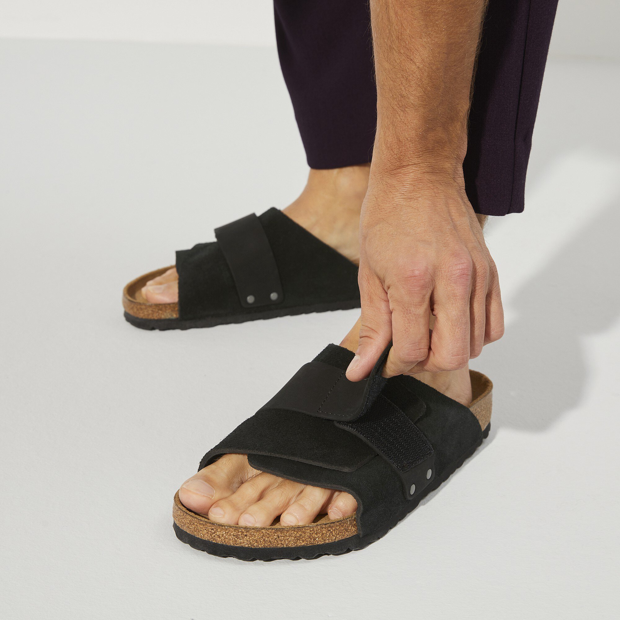 Kyoto / キョウト ヌバック/スエードレザー ブラック | BIRKENSTOCK