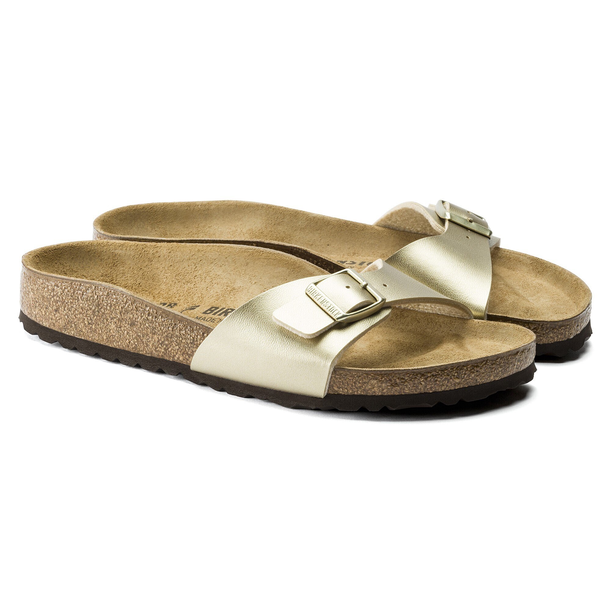 gold birkenstocks