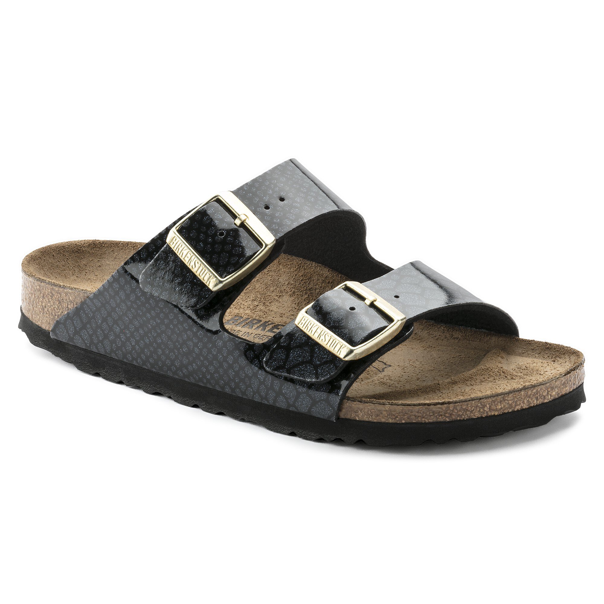 black platform boots with buckles