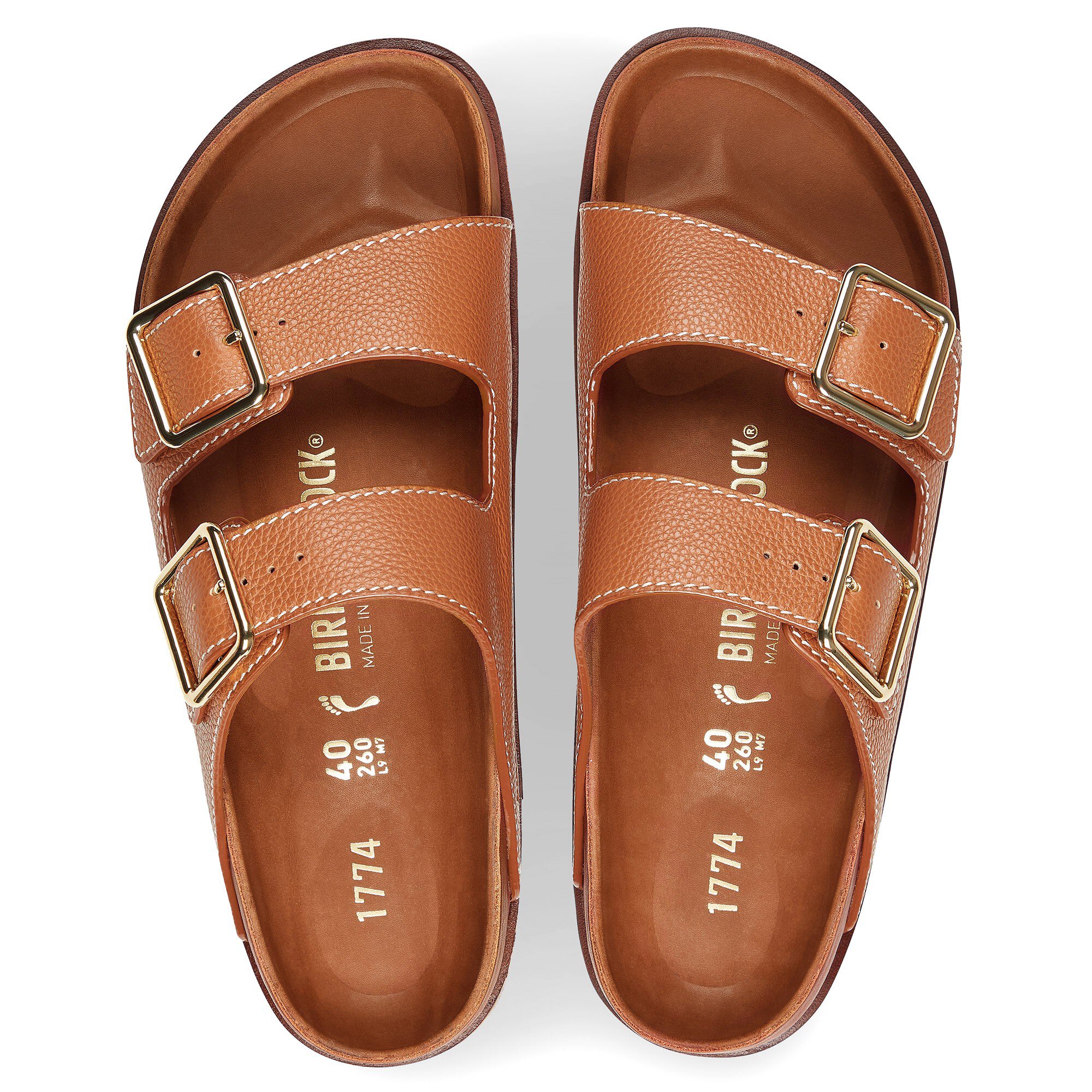 Integral Underinddel Kritisk 1774 Arizona Leather Cognac | BIRKENSTOCK