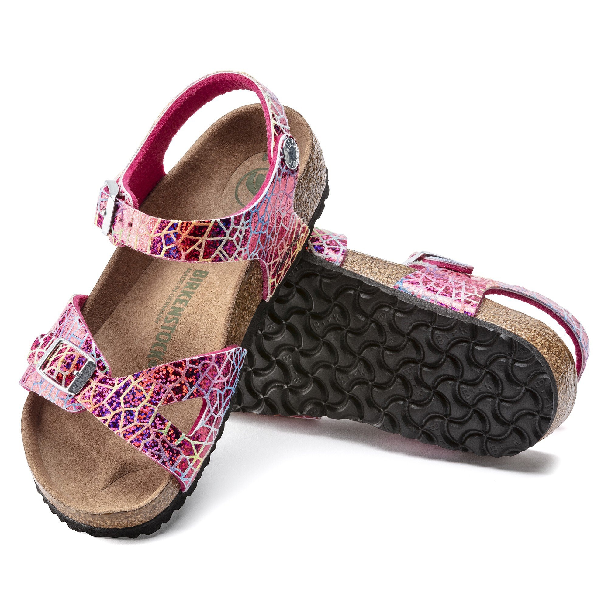 Rio Kids Vegan Microfiber Flashy Hologram Pink
