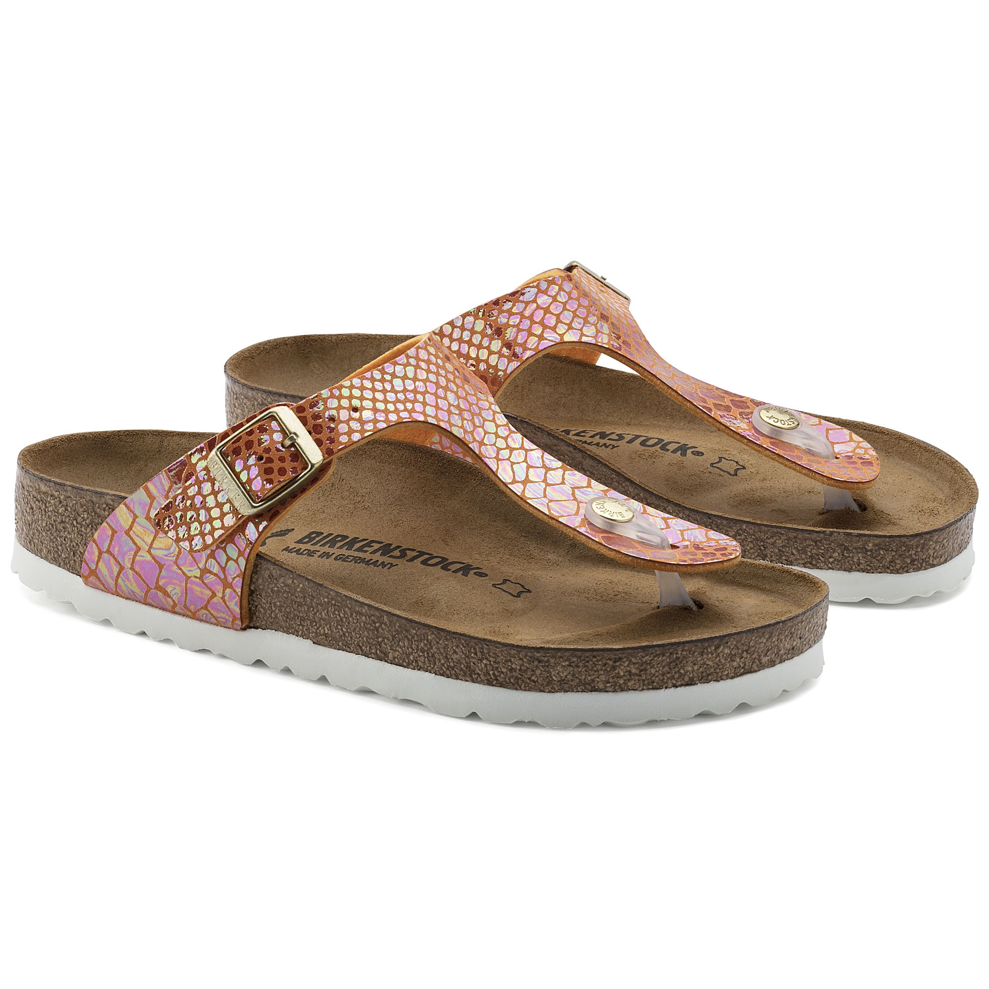 Gizeh Birko-Flor Shiny Snake Orange | BIRKENSTOCK