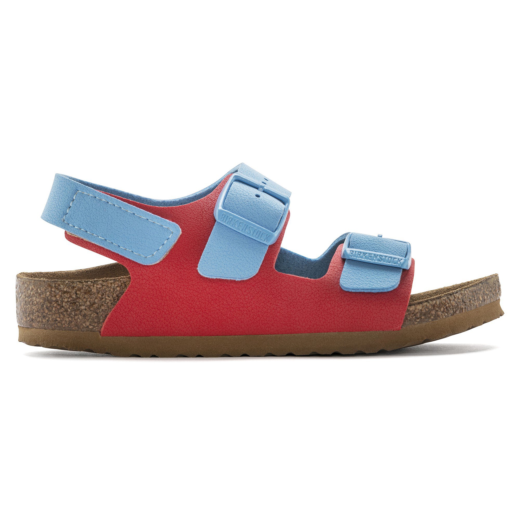 Milano HL Kids BirkoFlor Birkibuc Sky Blue/Active Red BIRKENSTOCK