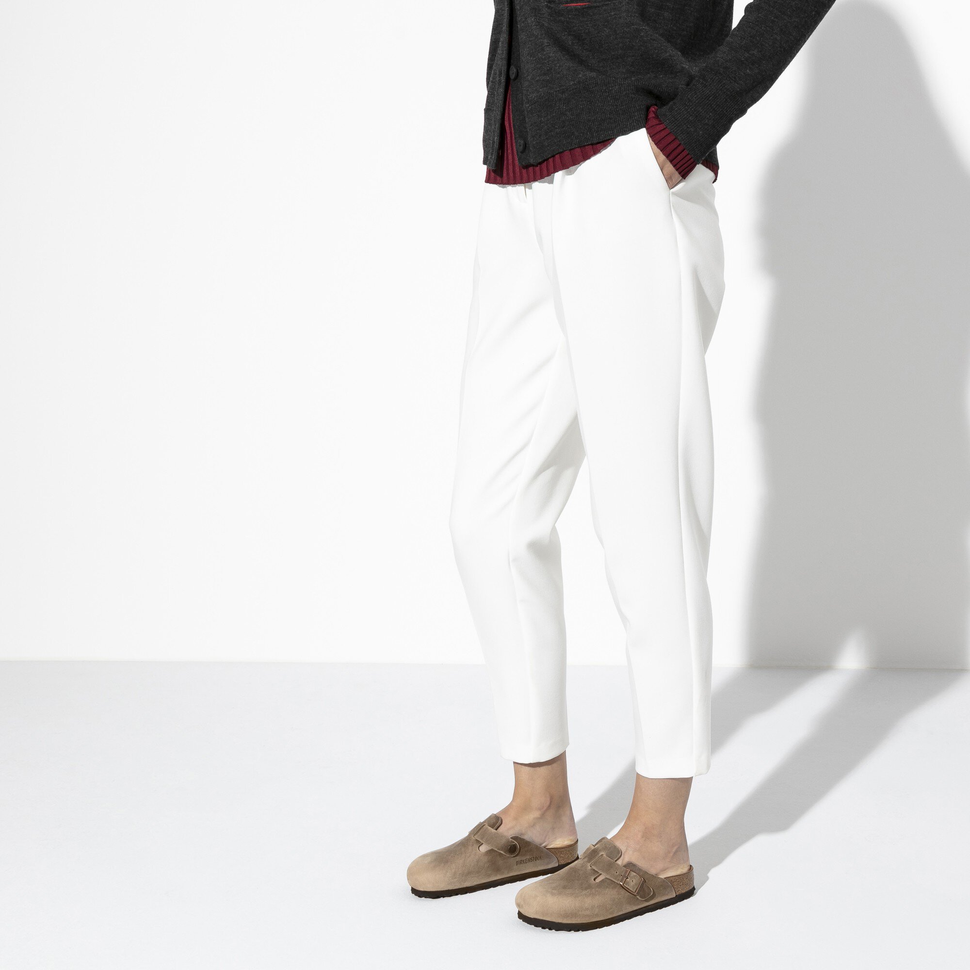 white boston birkenstock