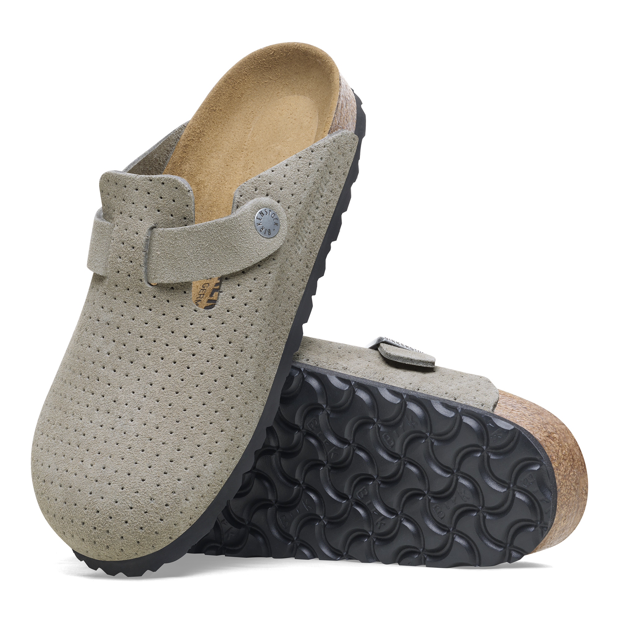 Boston Suede Leather Embossed Emboss Dots Stone Coin | BIRKENSTOCK