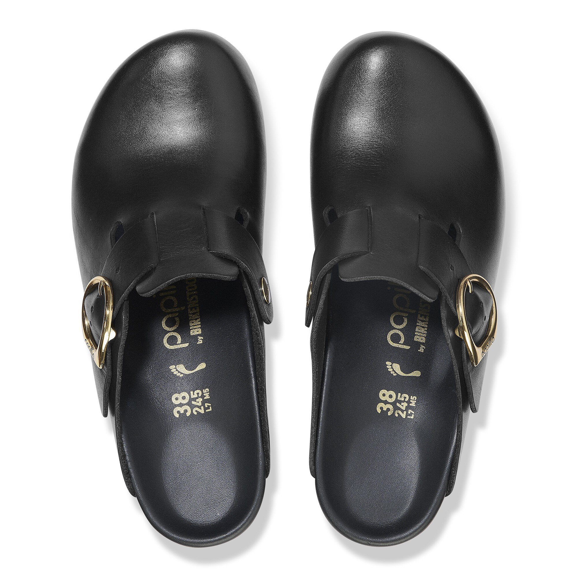 Fanny Ring-Buckle Leather Black/Black | BIRKENSTOCK