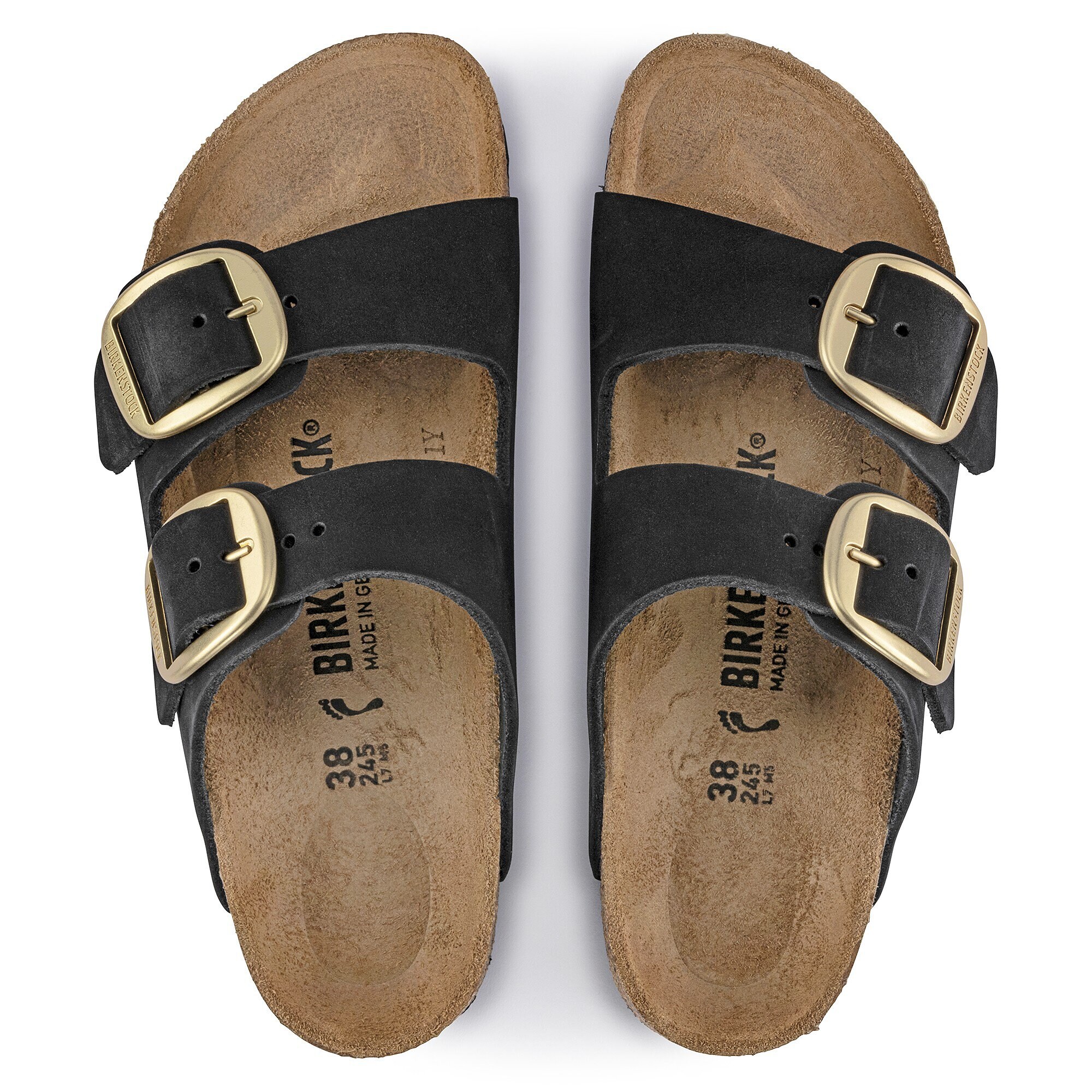 Arizona Big Buckle Natural Leather Patent