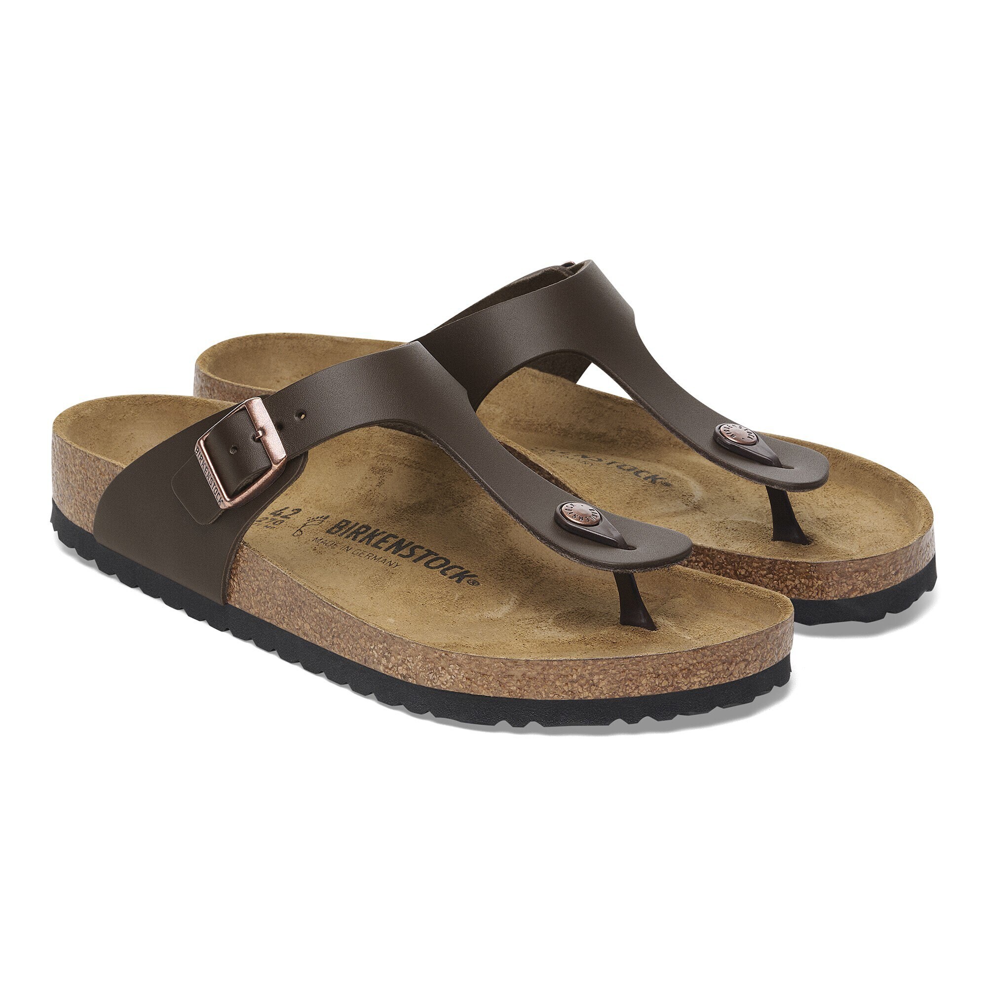 Gizeh / ギゼ ナチュラルレザー ダークブラウン | BIRKENSTOCK