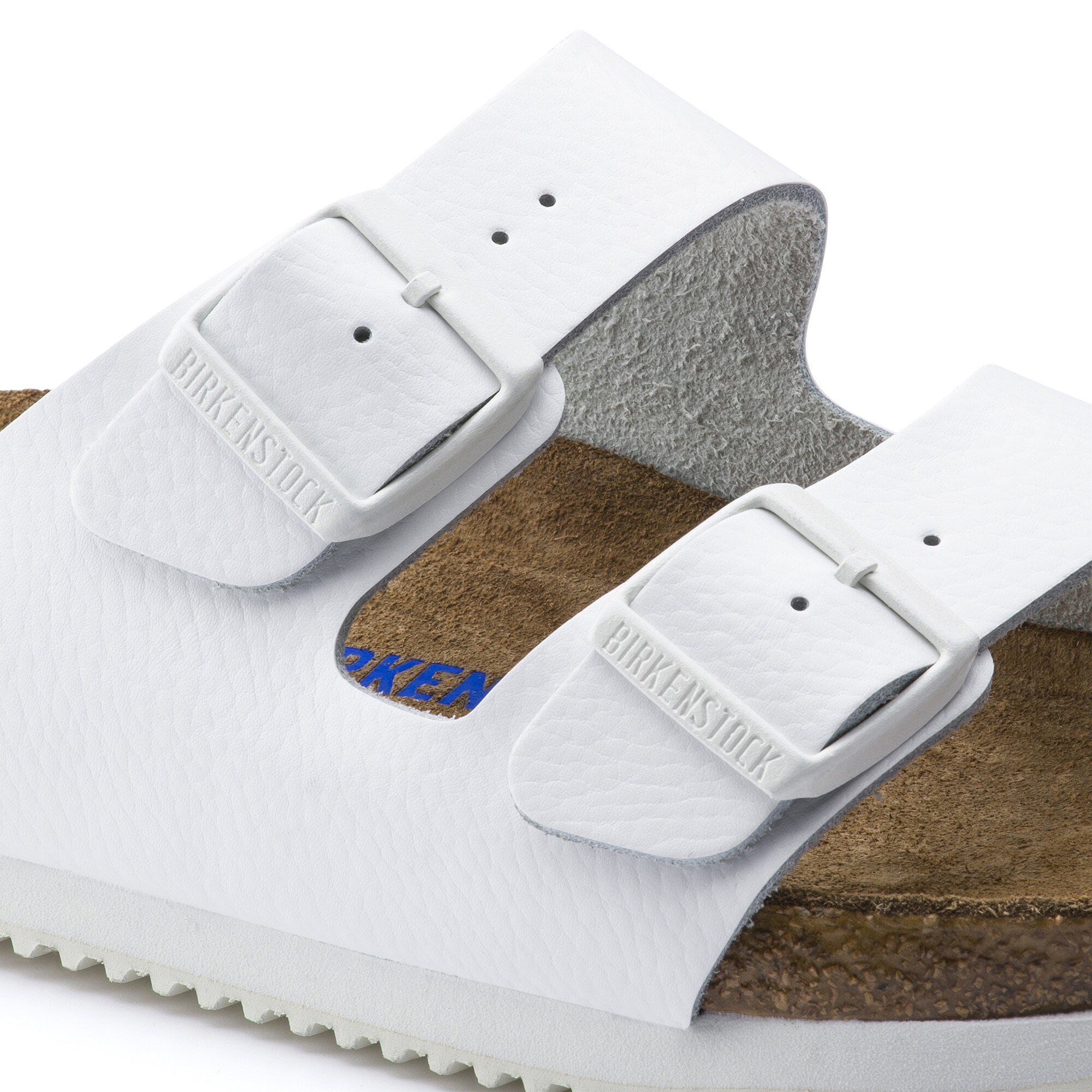 Birkenstock White Soft Footbed Arizona Sandals