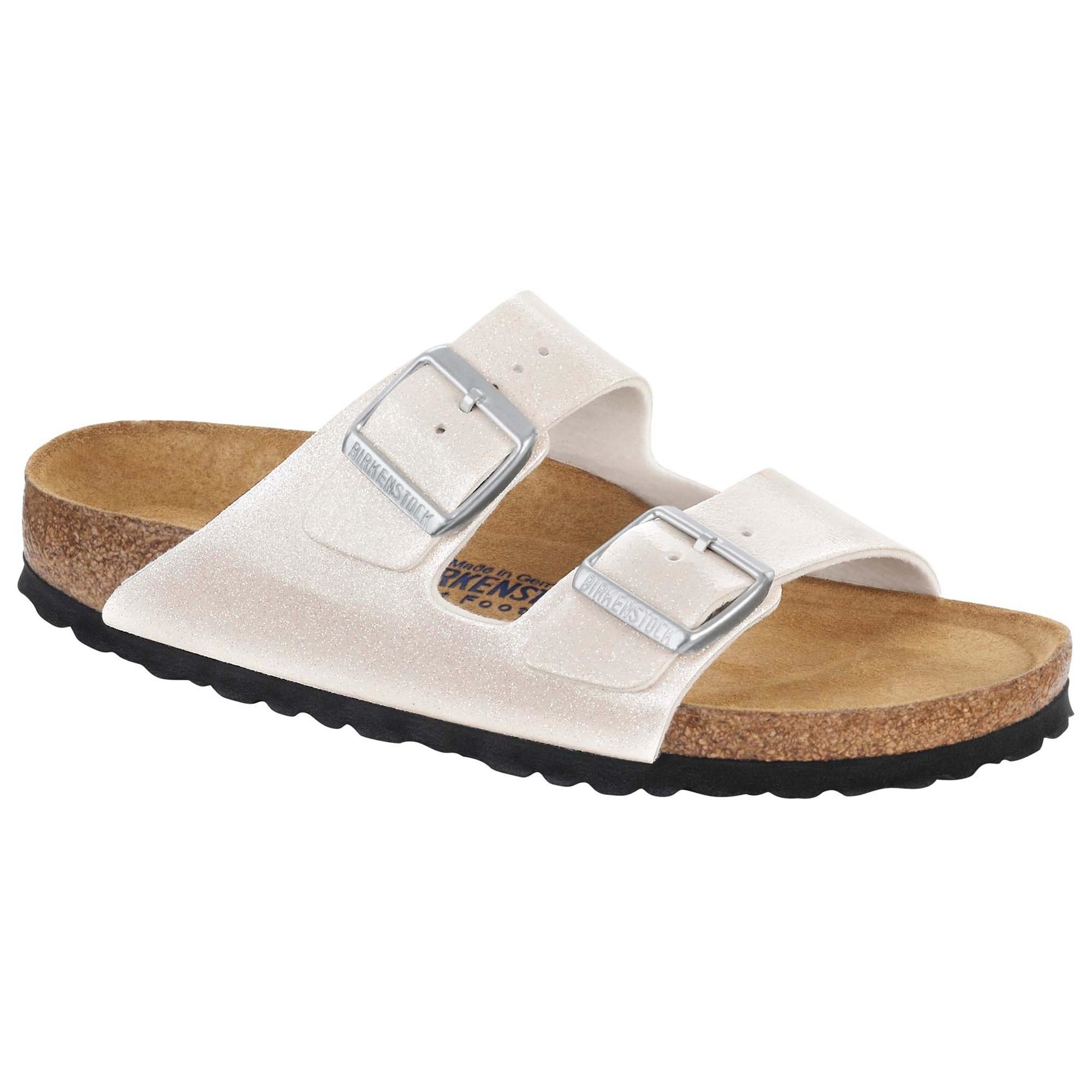 Birkenstock Women's Sydney Slide Sandal In Graceful Pearl White Antique ...