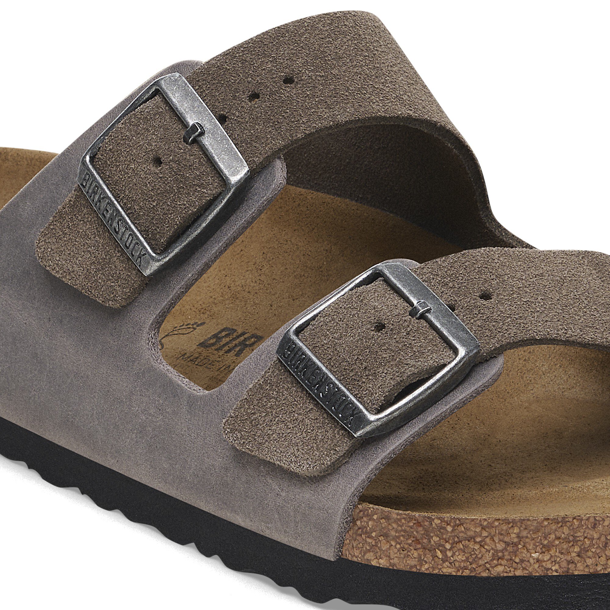 Arizona BS Mixed Leather Concrete Gray | BIRKENSTOCK