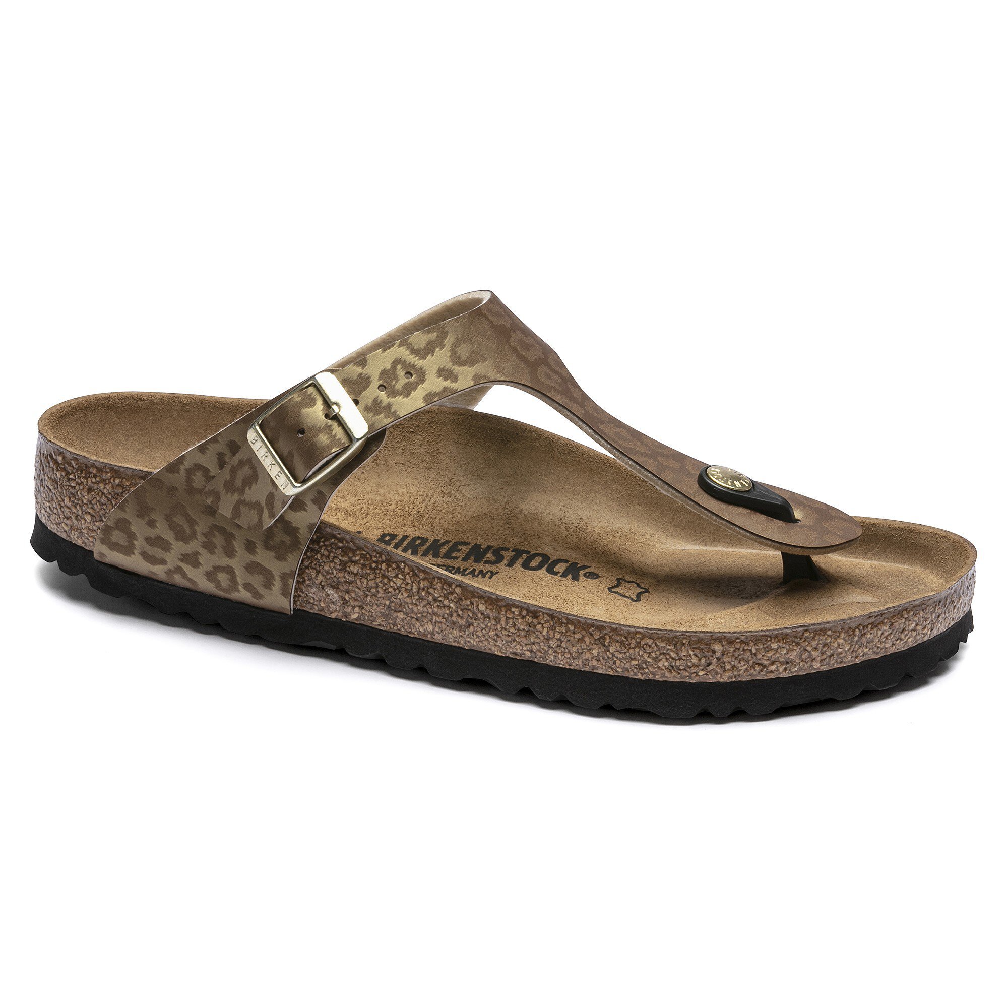 gold birkenstocks gizeh