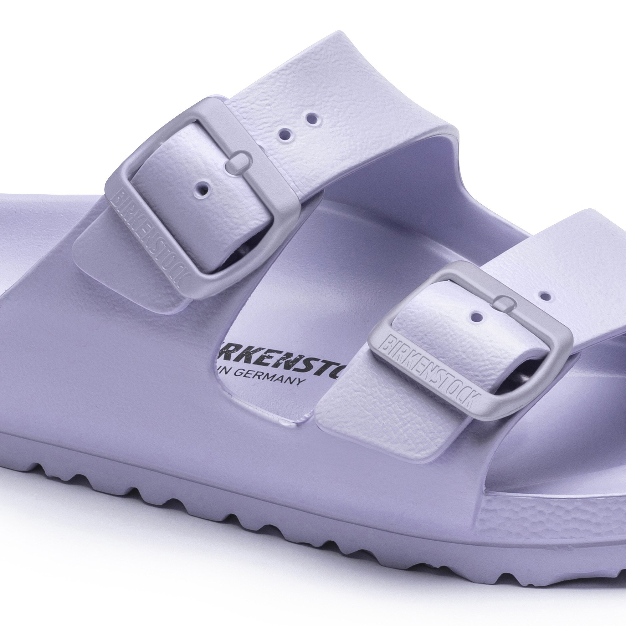 rubber birkenstock purple