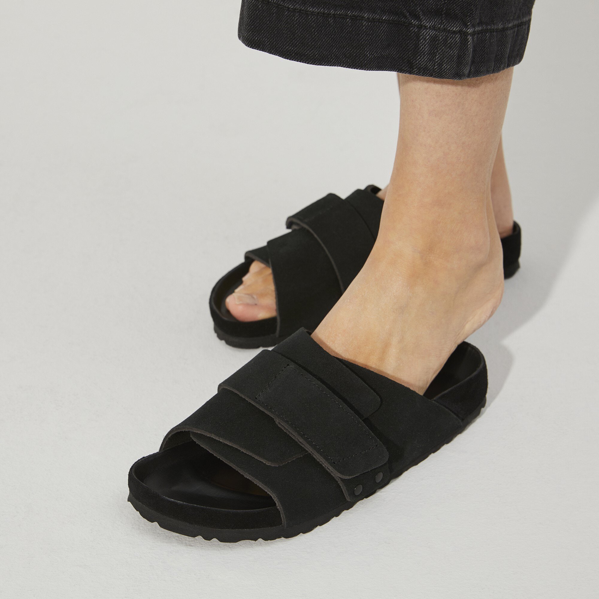 Kyoto Suede Leather Black | BIRKENSTOCK