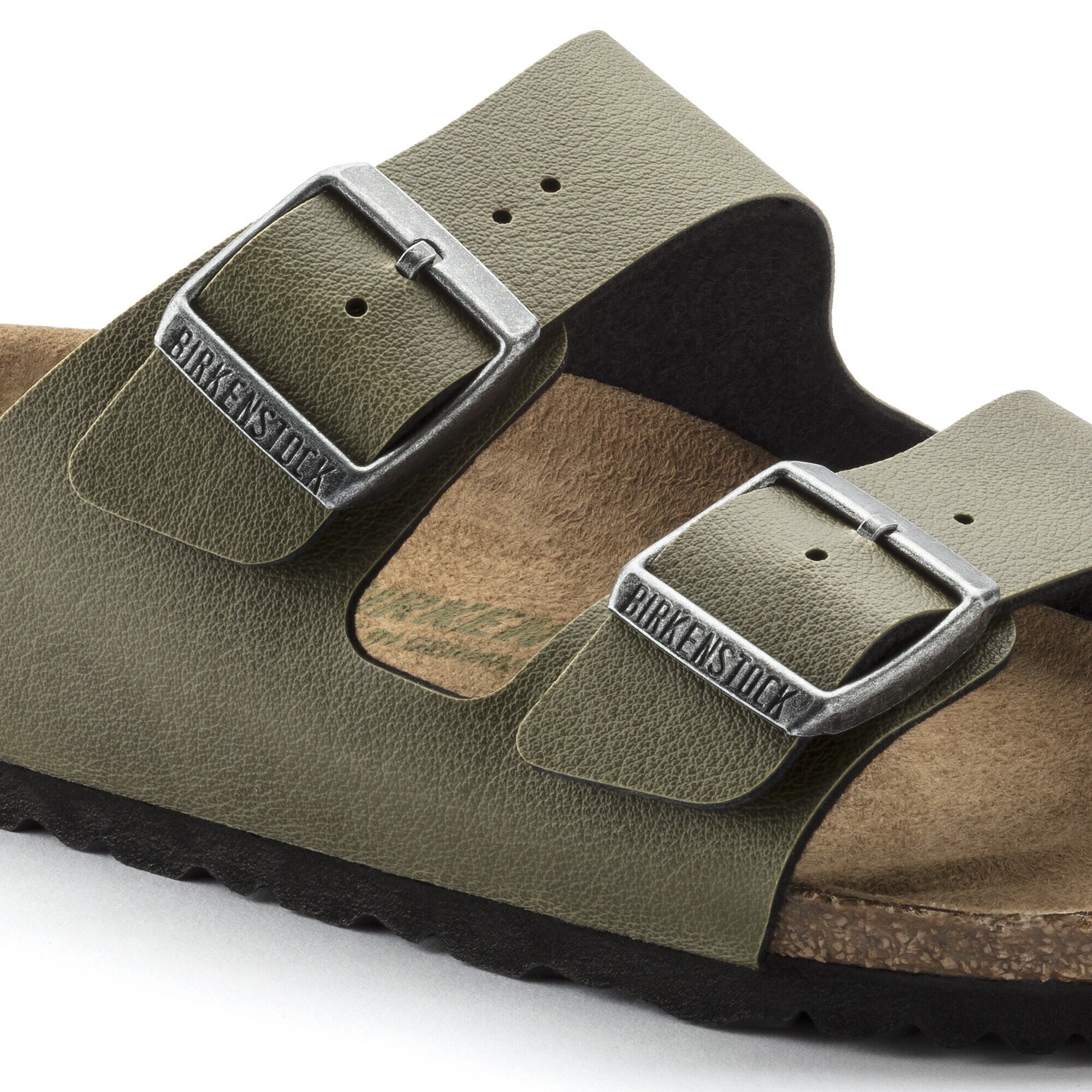 birkenstock arizona vegan olive