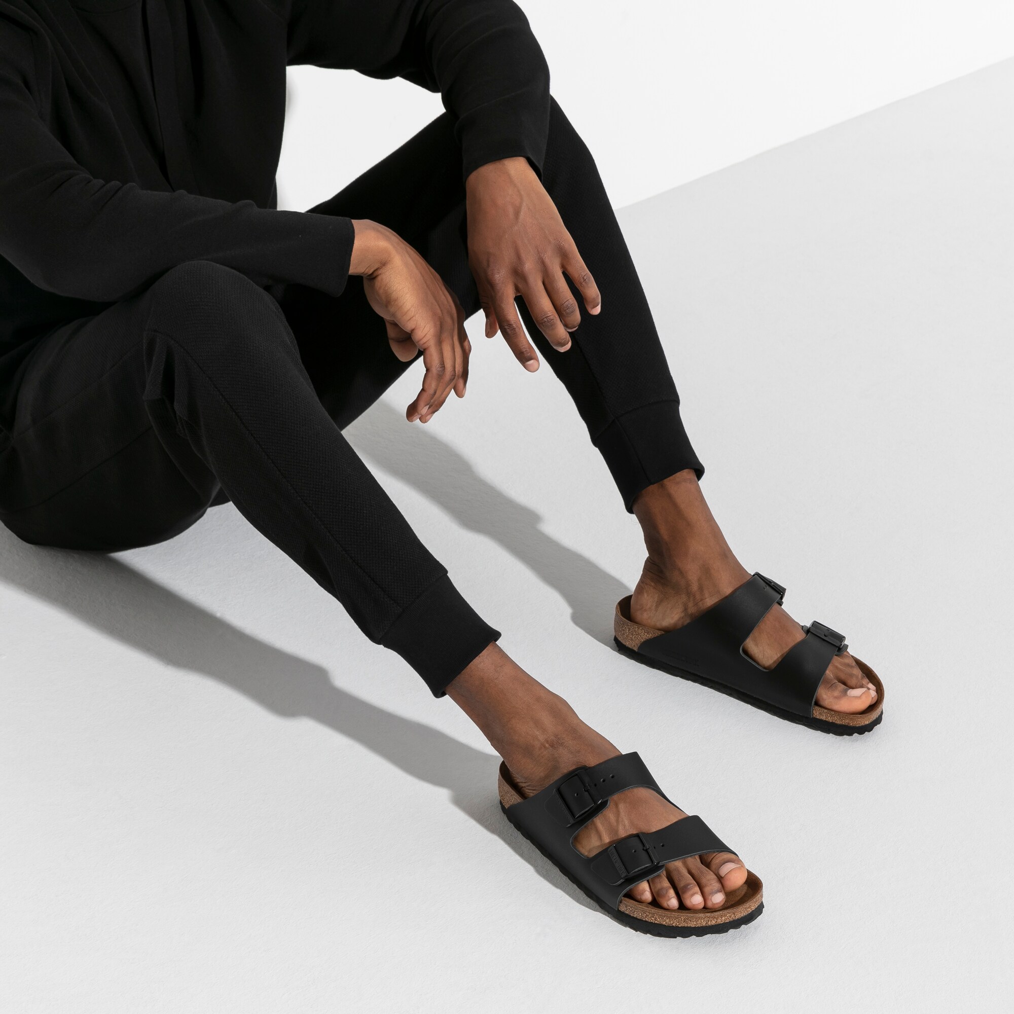 birkenstock arizona natural leather black