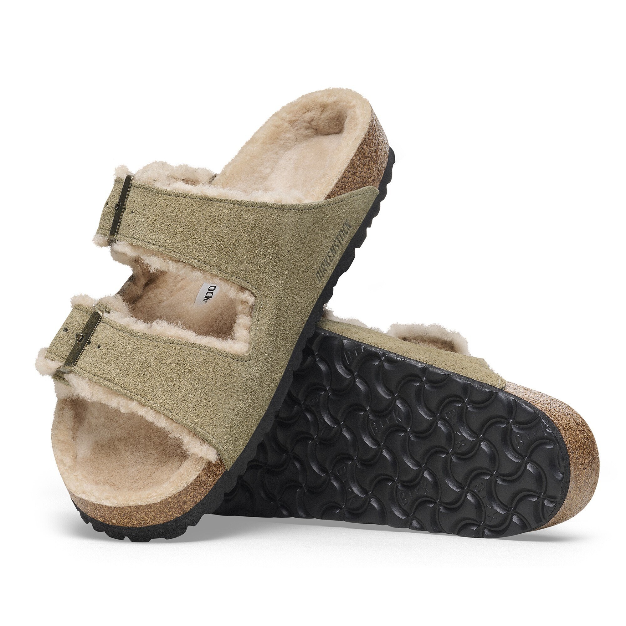 ★美品★ BIRKENSTOCK ムートン アリゾナ SHEARLING 39 Arizona Shearling Suede Leather in Color Mink | BIRKENSTOCK US