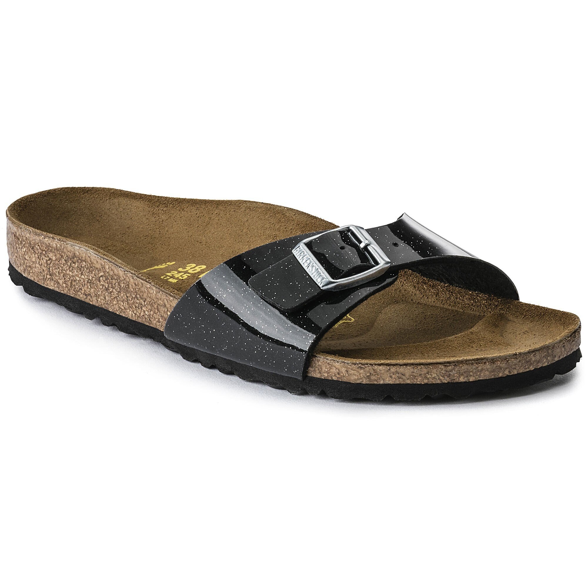 Madrid Birko Flor Magic Galaxy Black | shop online at Birkenstock Madrid 040303 schwarz Birko Flor Lack