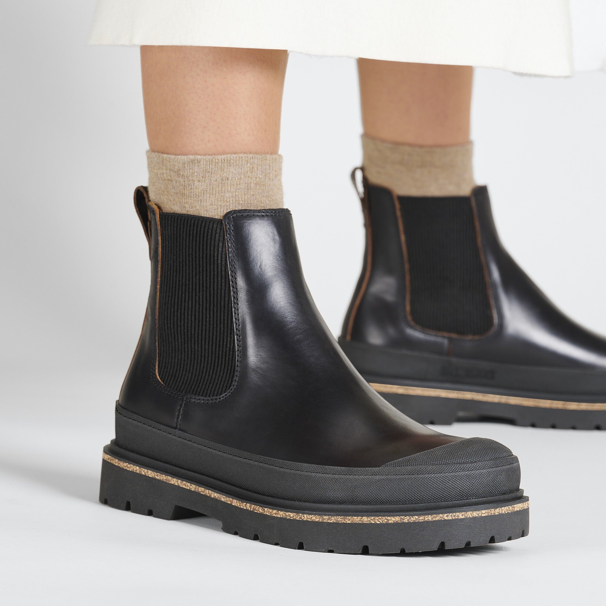 BIRKENSTOCK レザーブーツ PRESCOTT SLIP ON 【美品】 Prescott Slip On Women オイルドレザー ブラック | BIRKENSTOCK