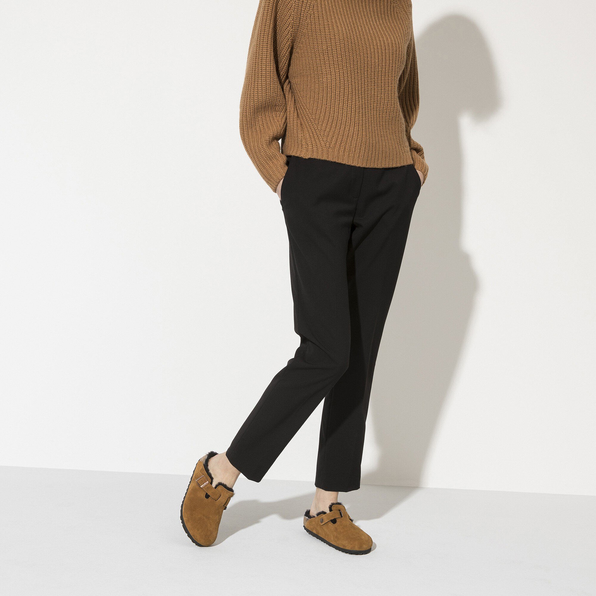 Boston Shearling Suede Leather Mink | BIRKENSTOCK