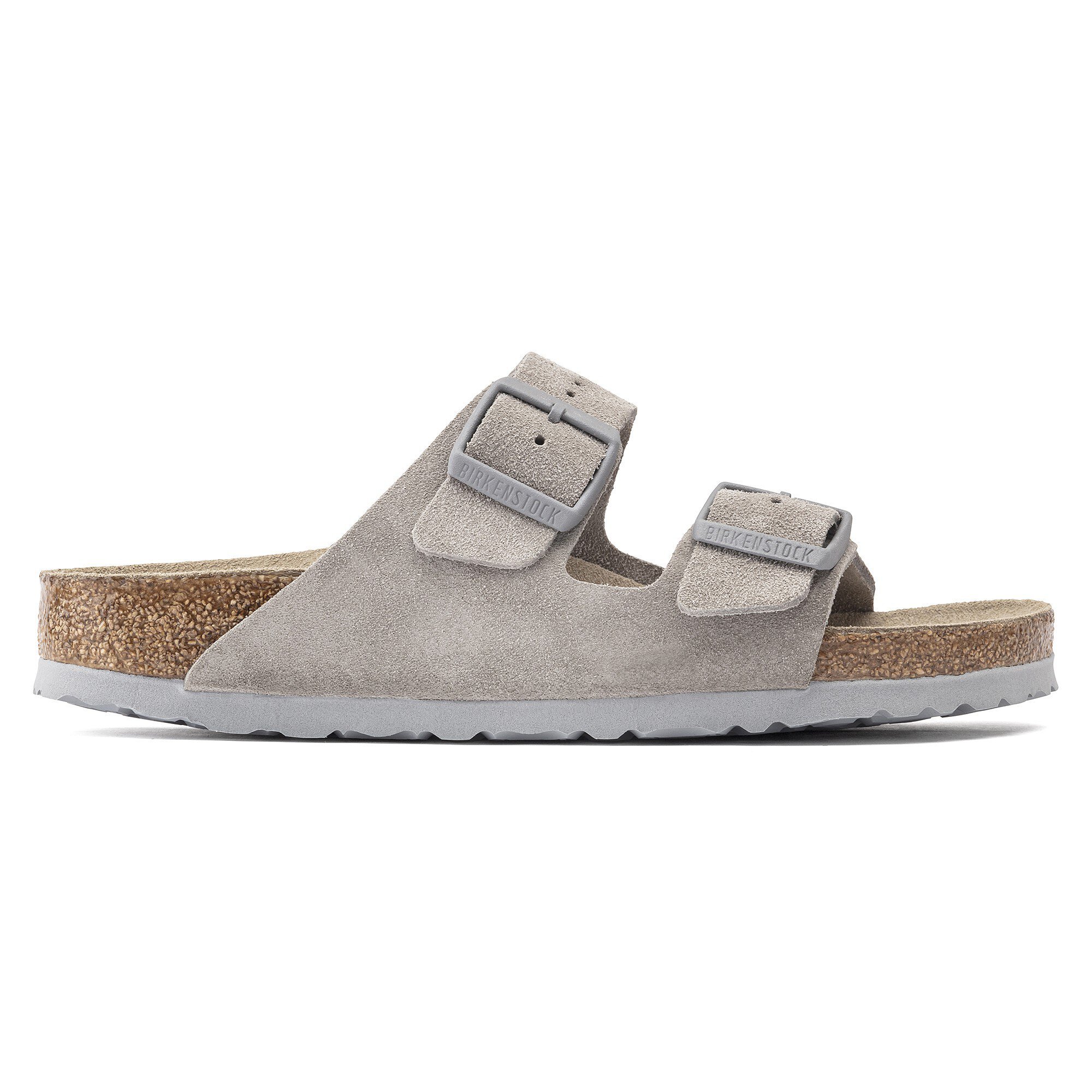 Arizona Soft Footbed Suede Leather Stone Coin BIRKENSTOCK