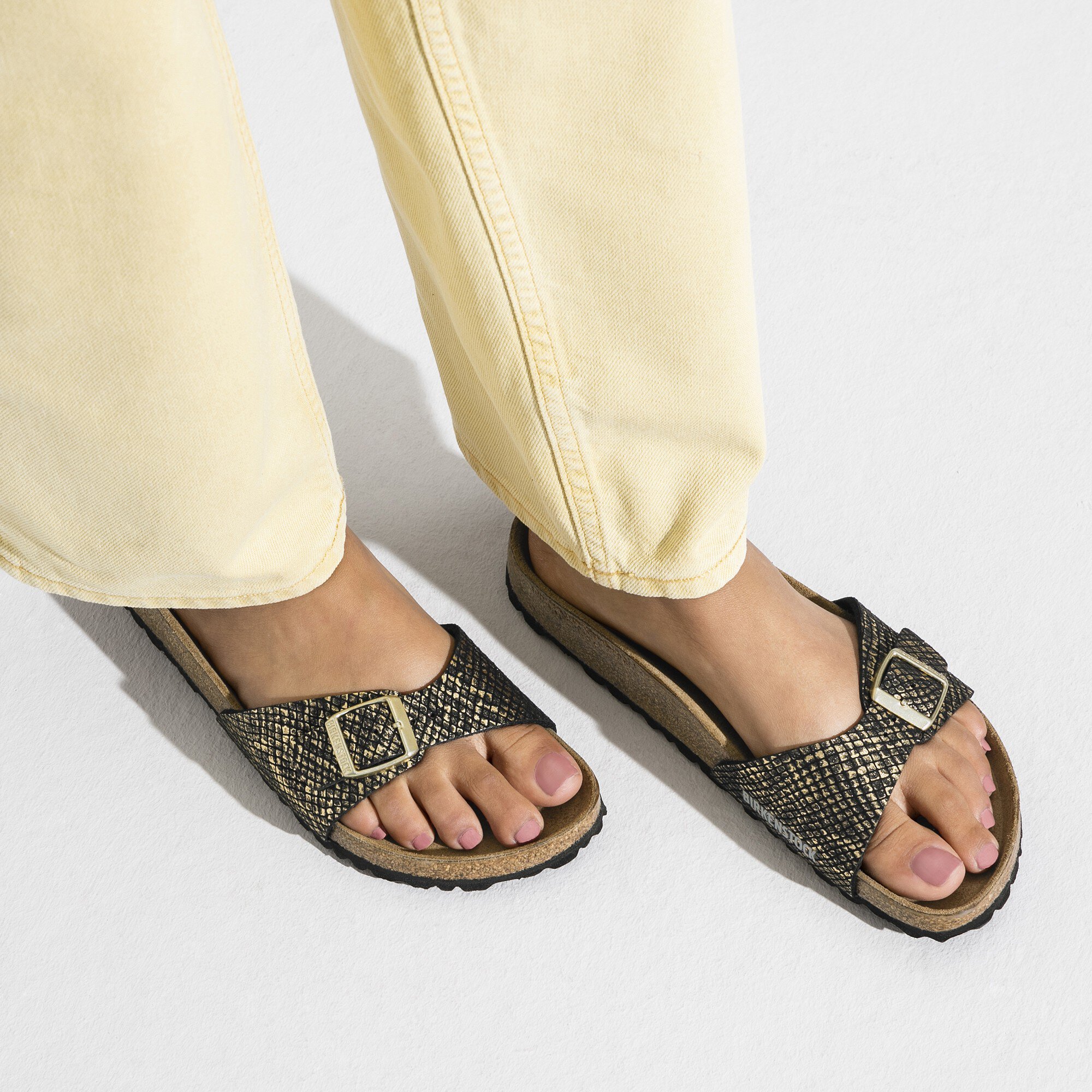 Birkenstock shiny top black