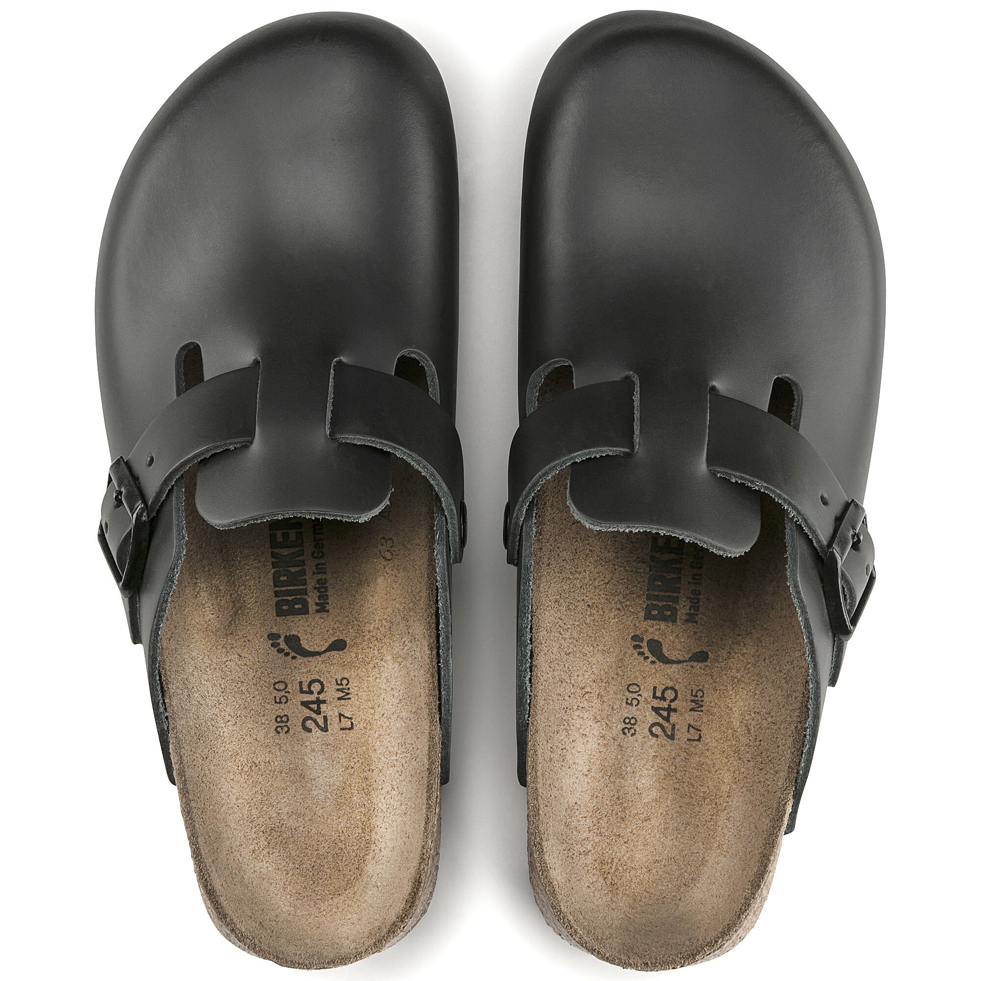 forene Trampe Diverse Boston Super Grip Leather Black | BIRKENSTOCK