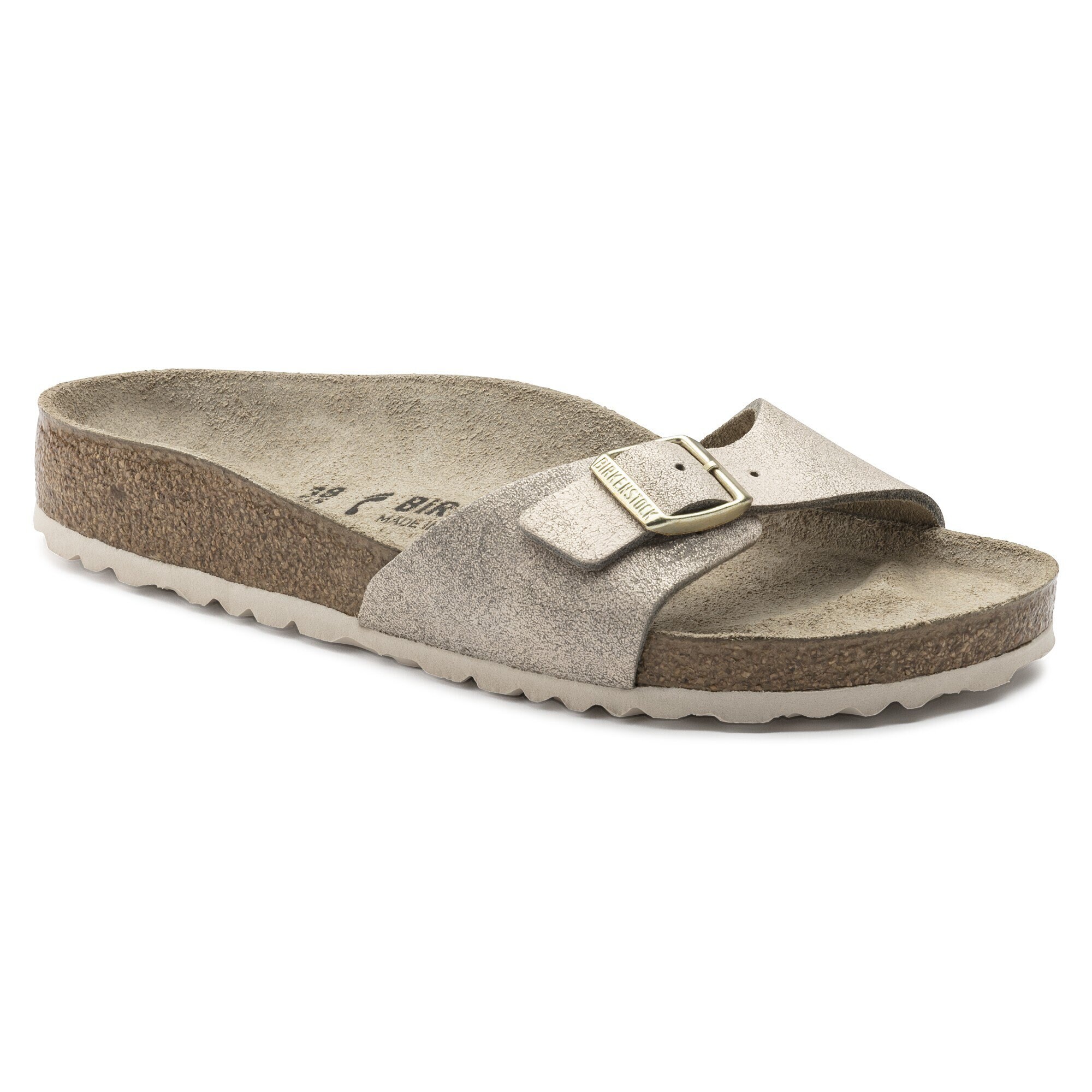 birkenstock washed rose gold