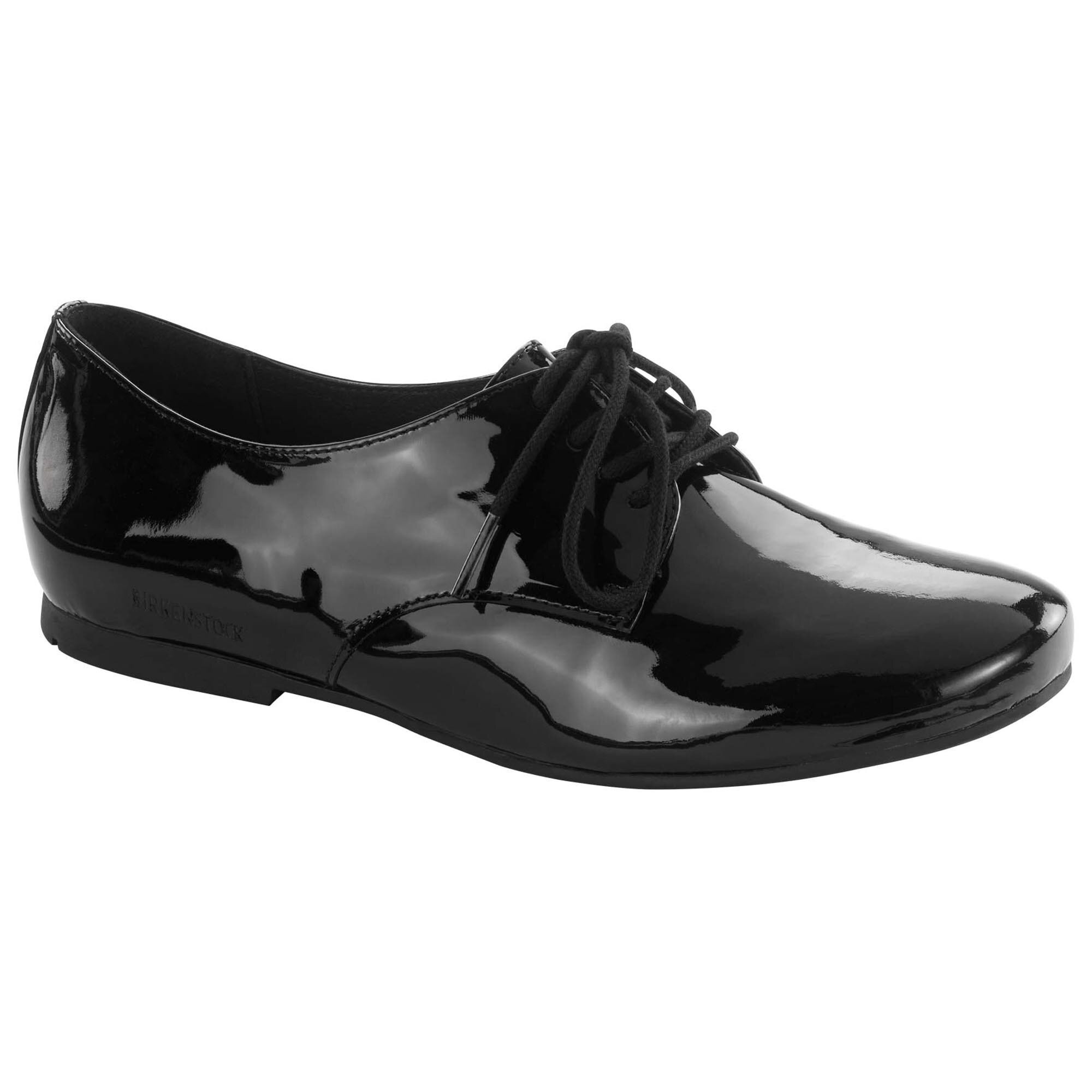 black patent leather nursing shoes