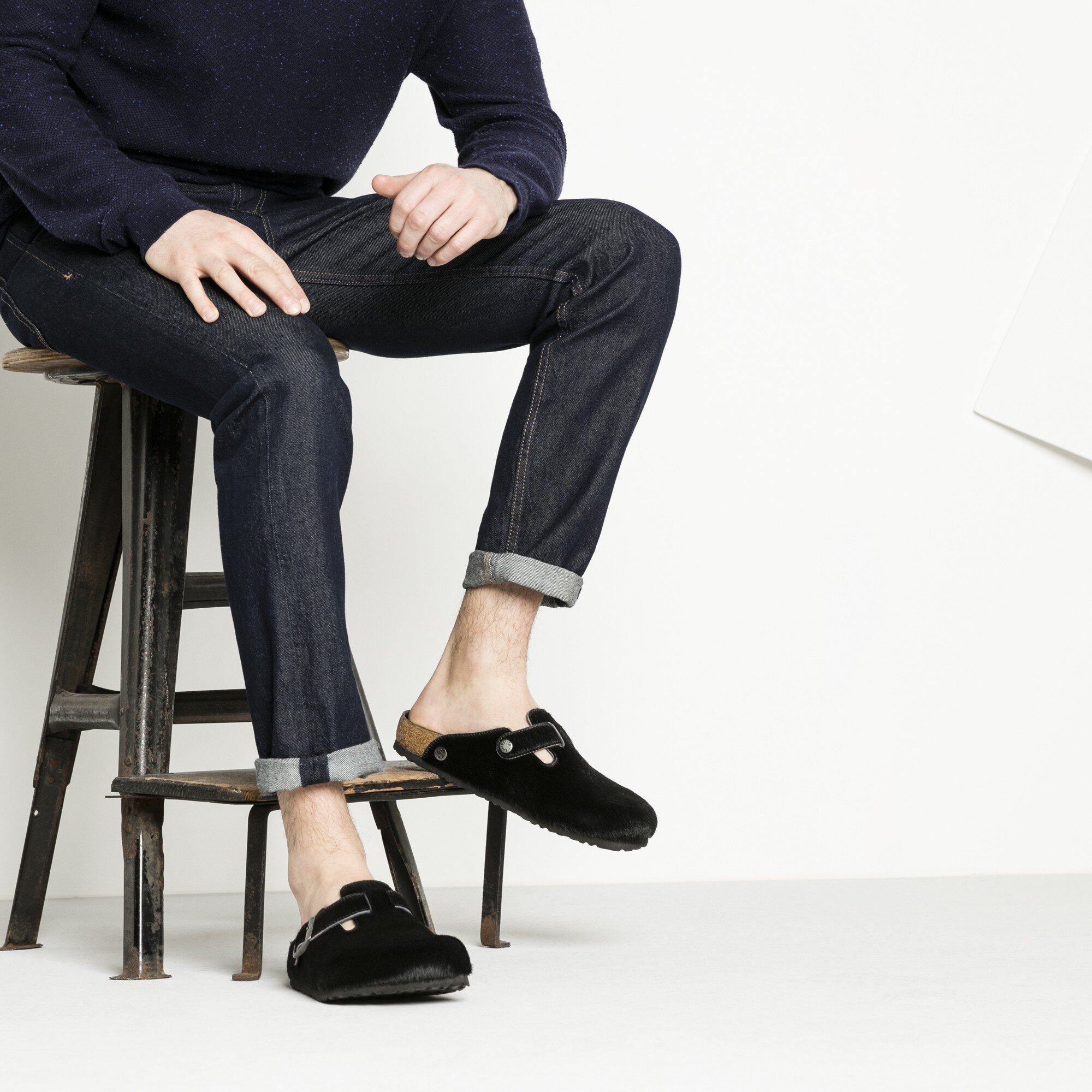 boston birkenstock black