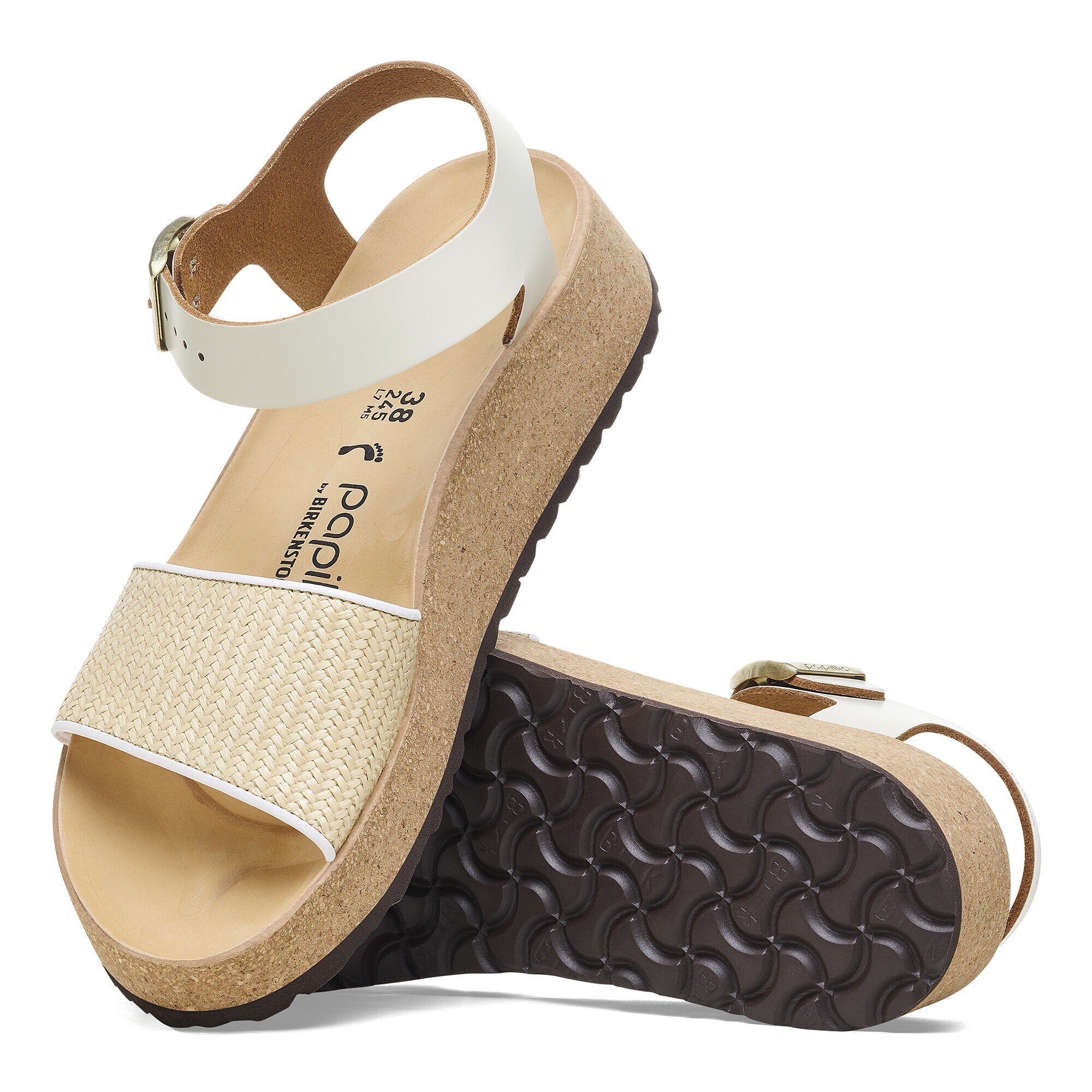 Raffia birkenstock sandals clearance