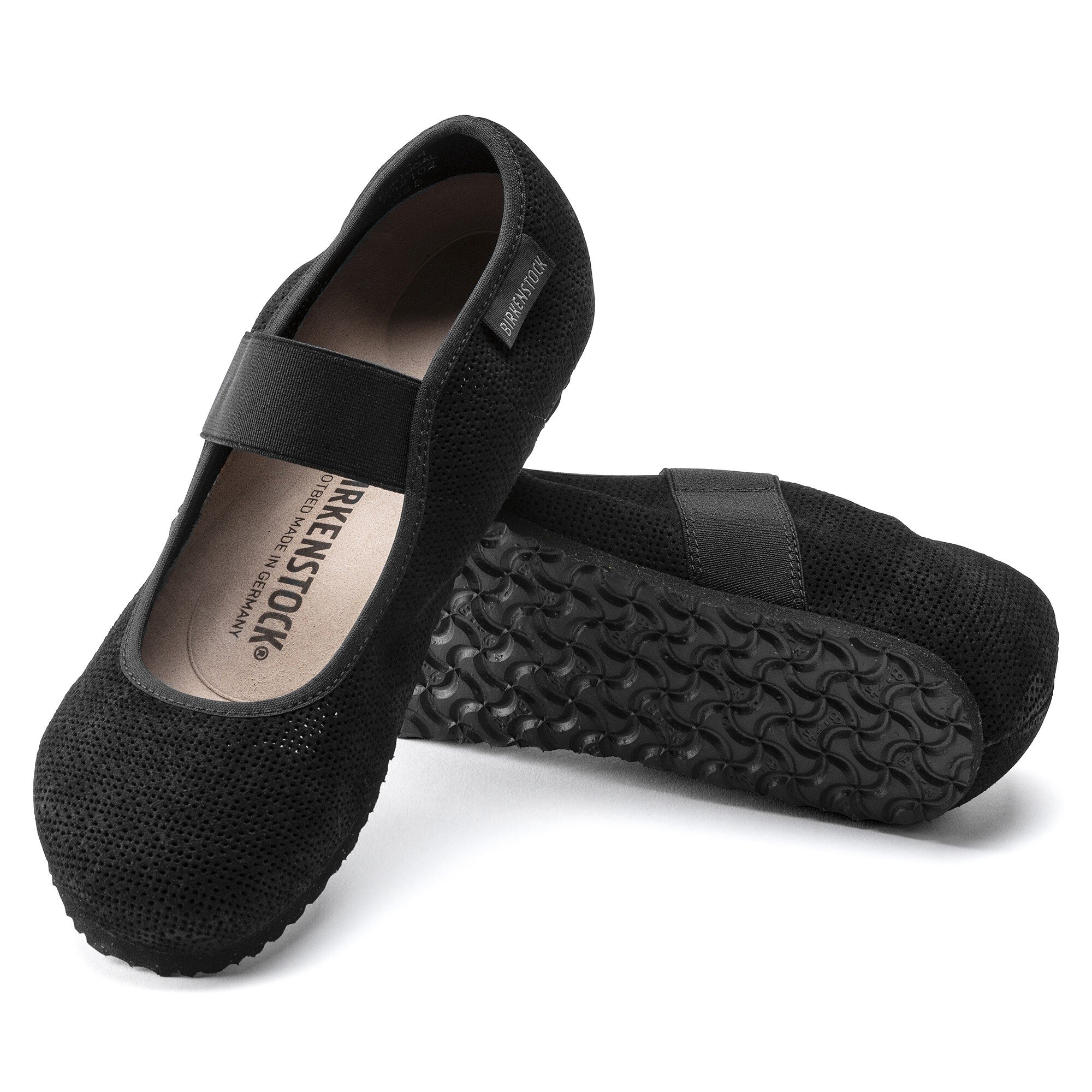 Embossed Leather Black BIRKENSTOCK