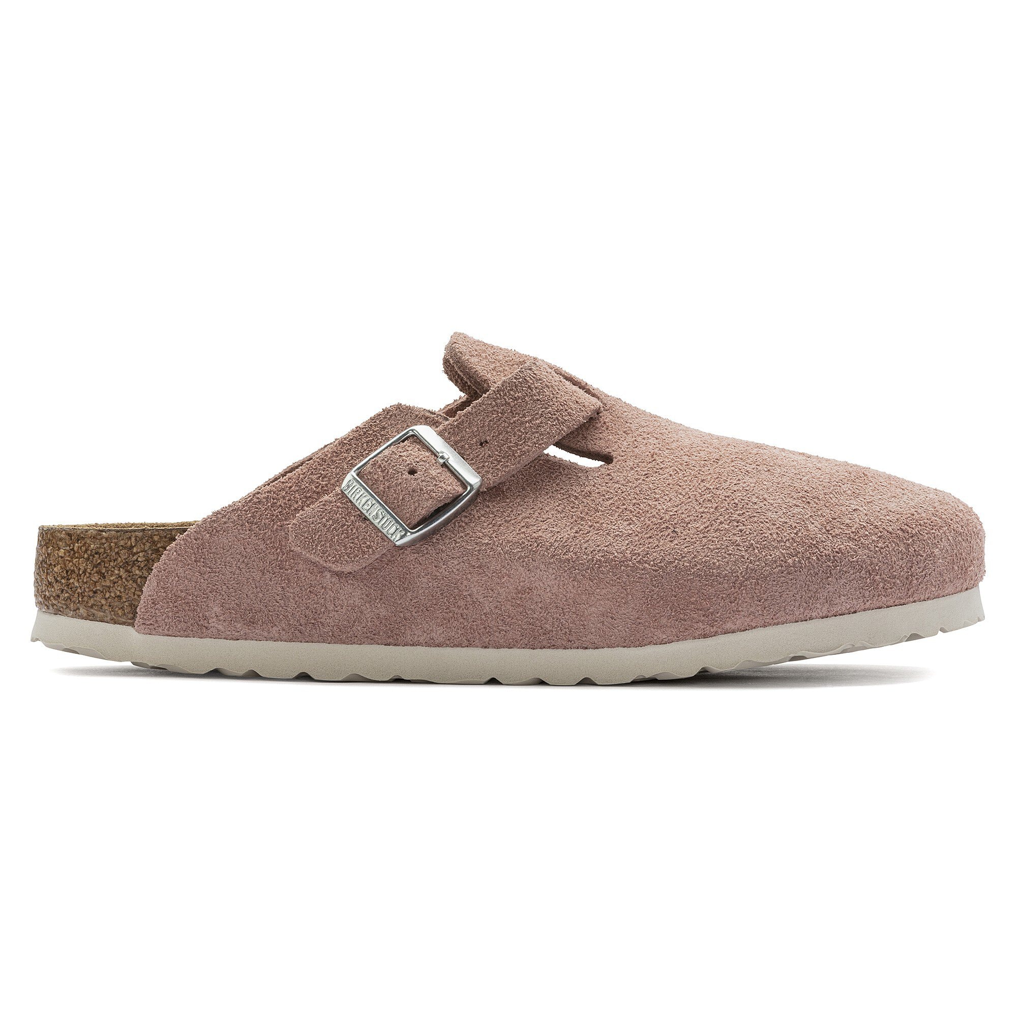 Boston Soft Footbed Suede Leather Pink Clay | BIRKENSTOCK