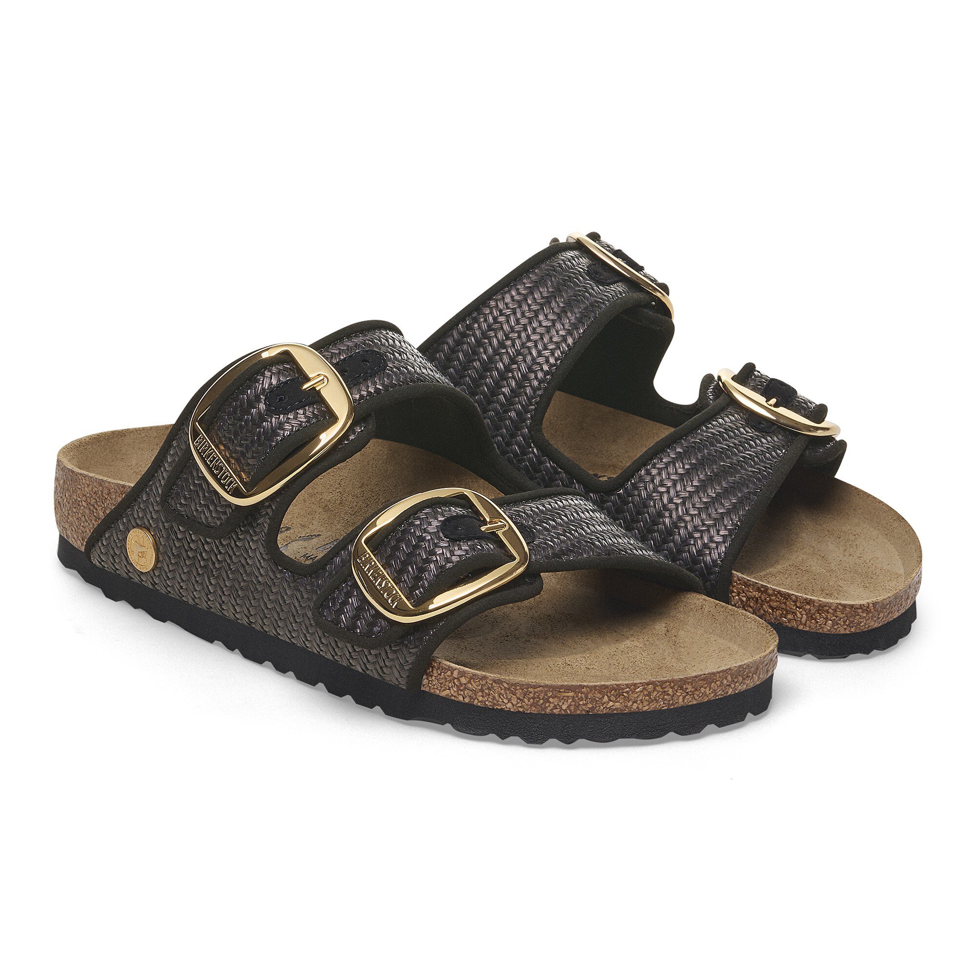 BIRKENSTOCK Arizona Big Buckle ブラック　24cm Arizona Big Buckle Natural Leather Patent High Shine Black
