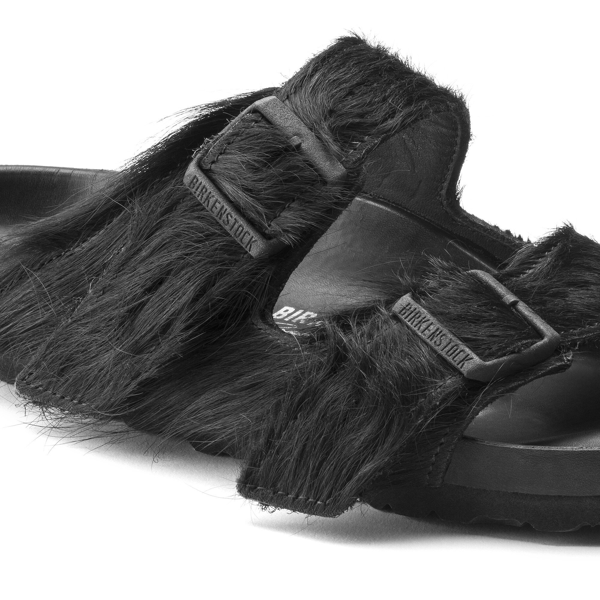 rick owens birkenstock fur