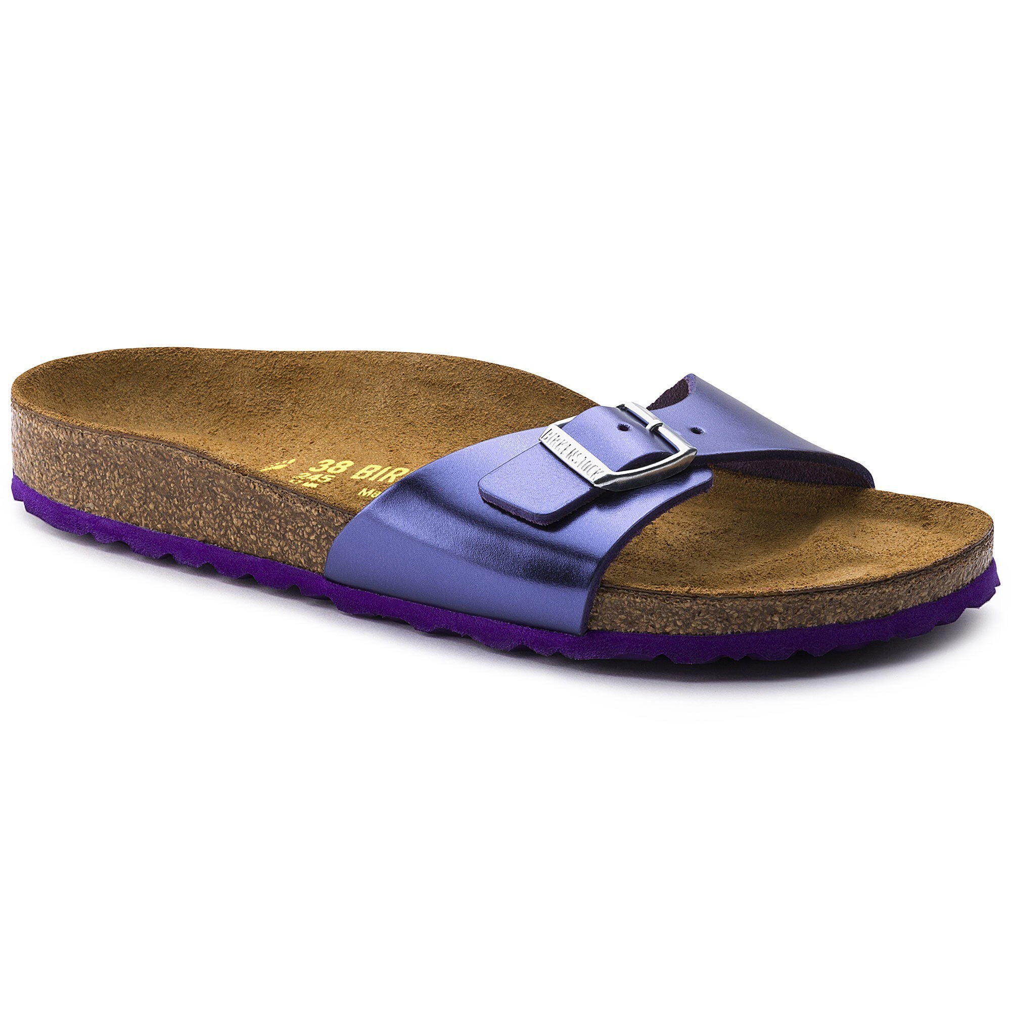 purple metallic birkenstocks