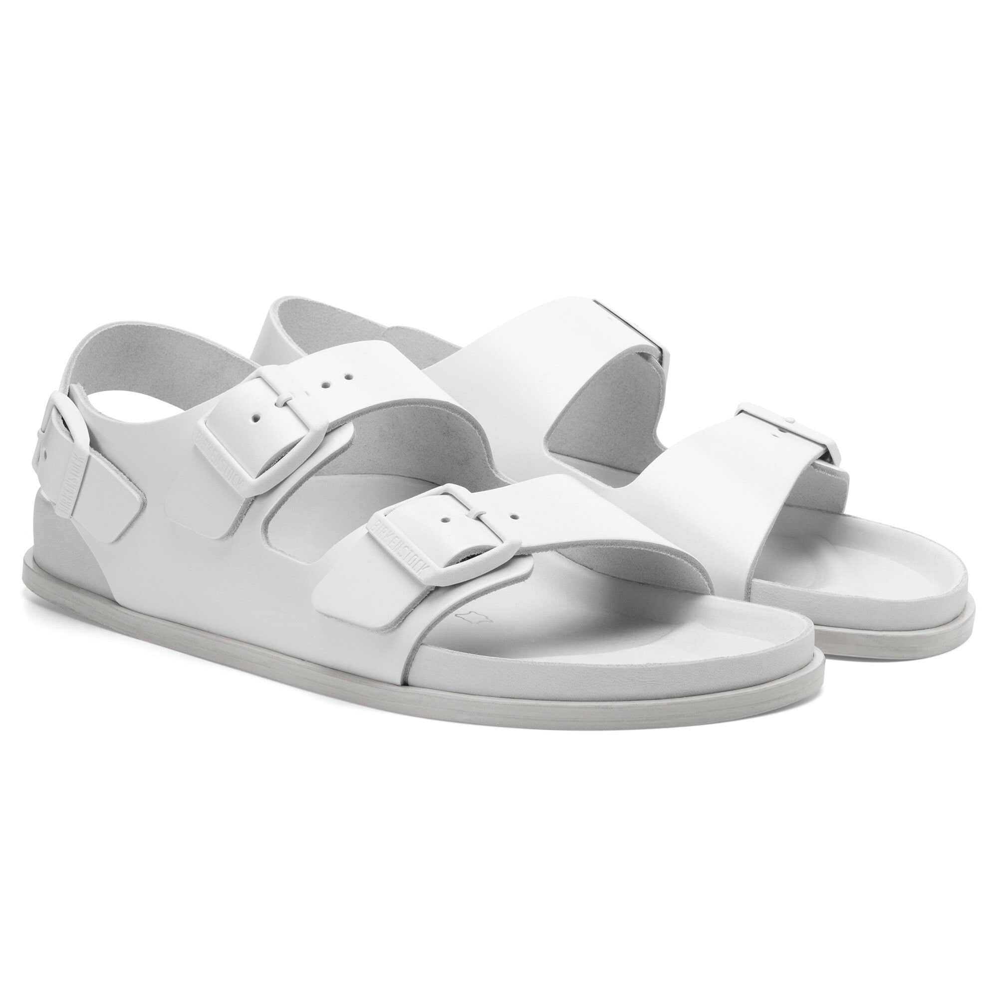 Birkenstock white best sale milano