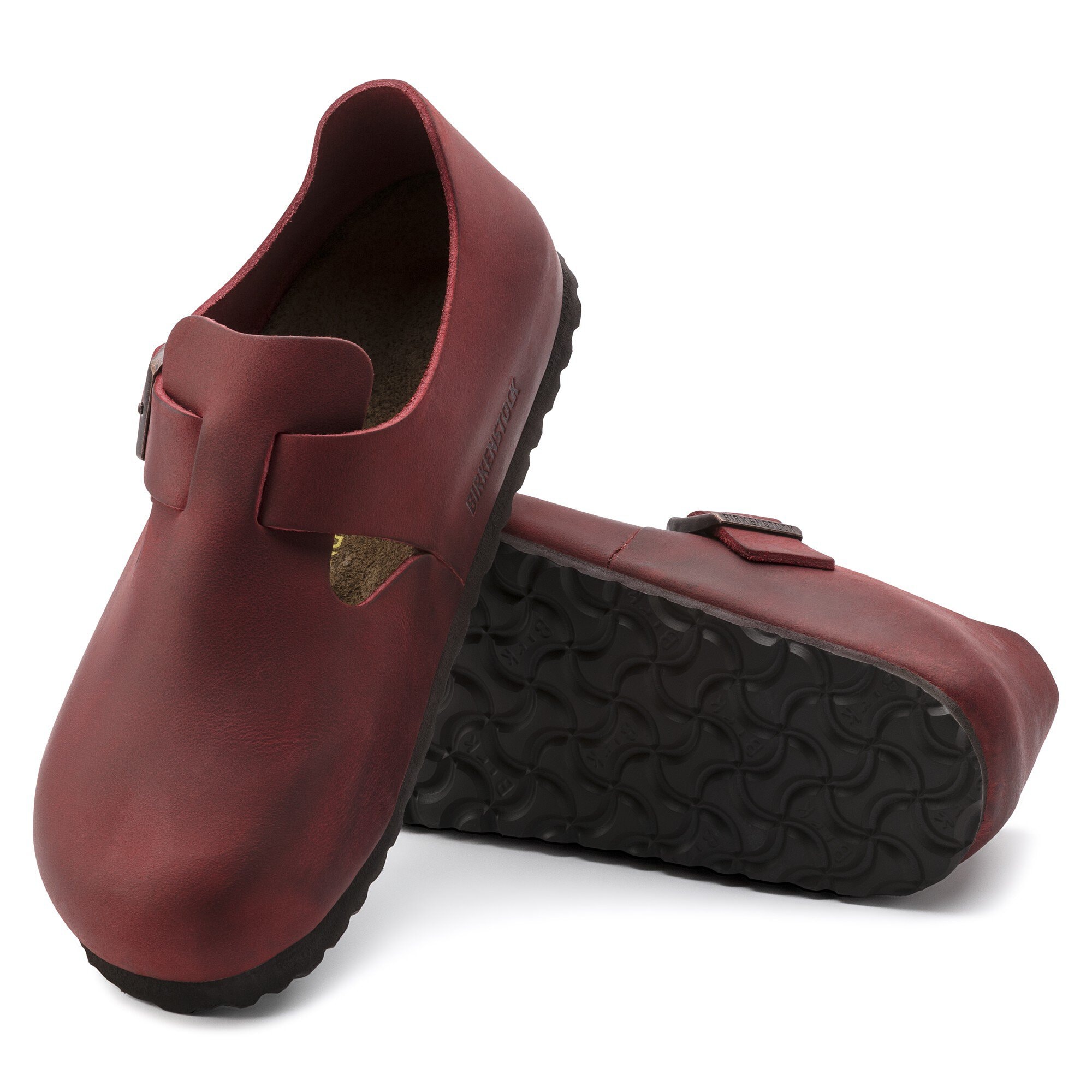 London Leather Fire Red BIRKENSTOCK