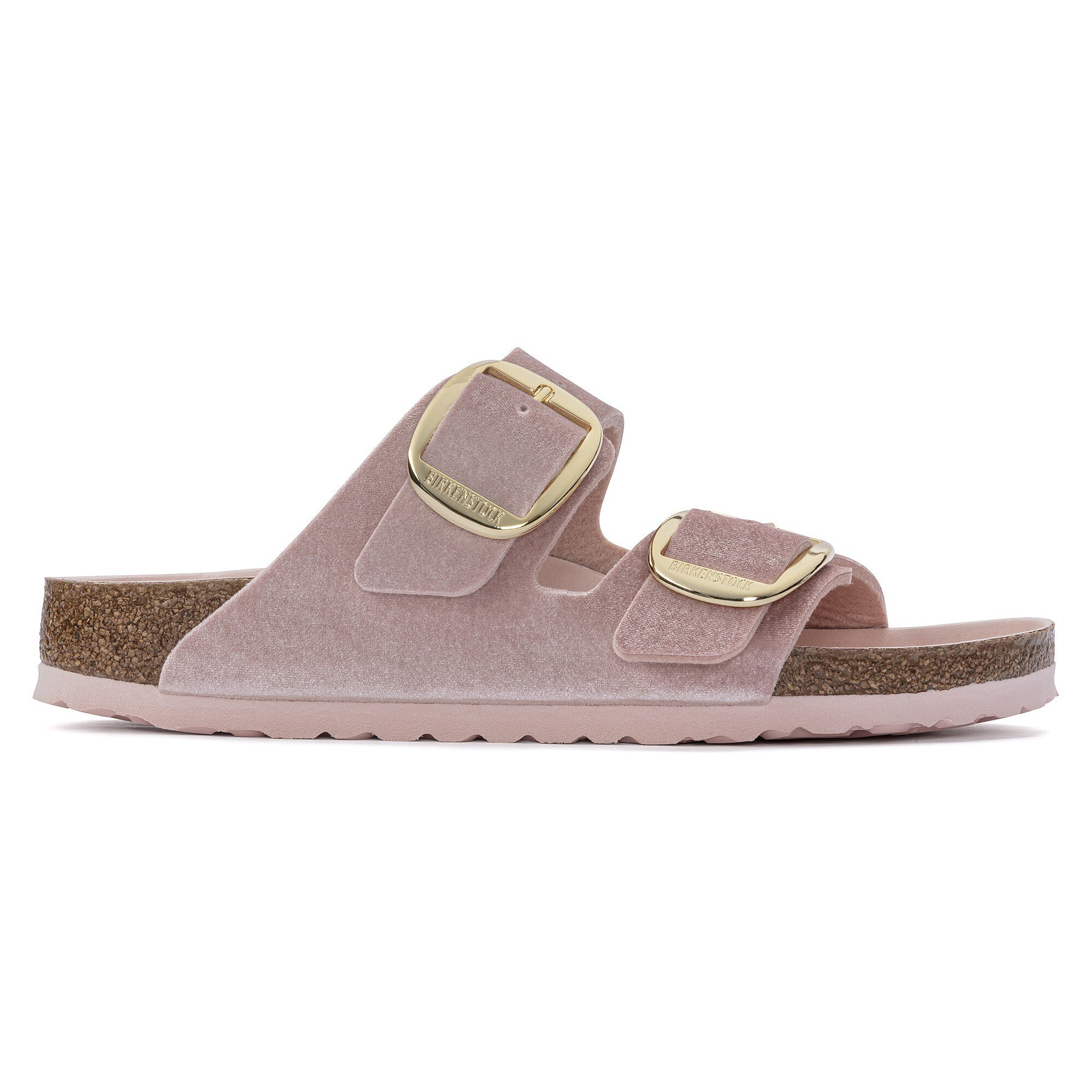 Arizona Big Buckle Velvet Light Rose | BIRKENSTOCK