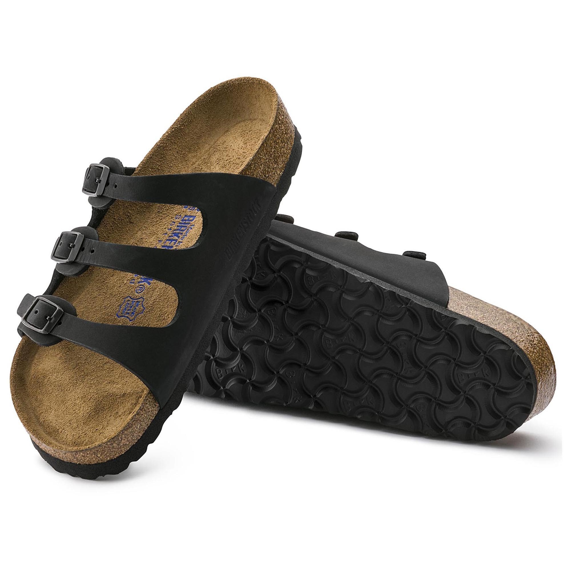 birkenstock florida black leather