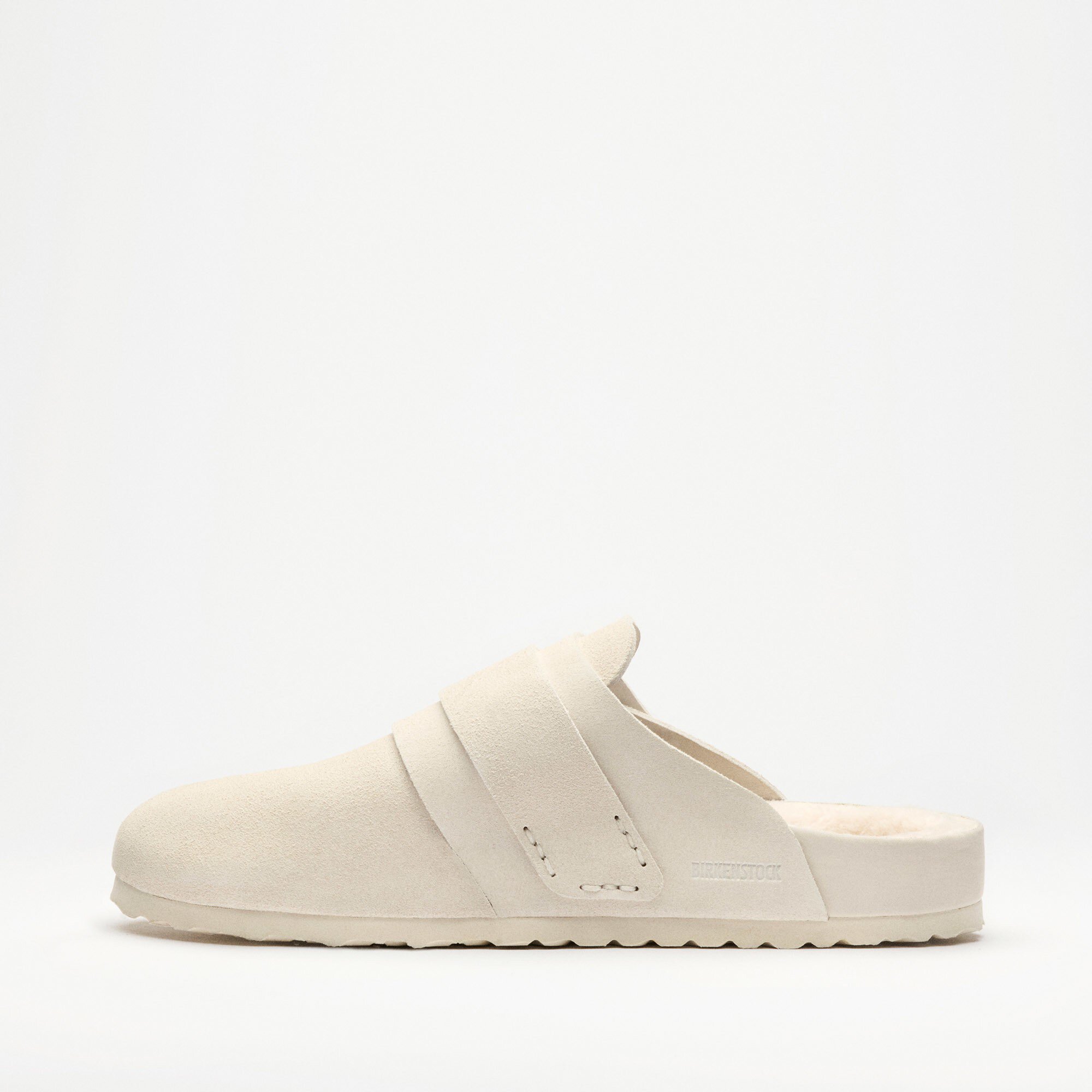 Birkenstock x Tekla Nagoya Suede Slippers | Black | FARFETCH