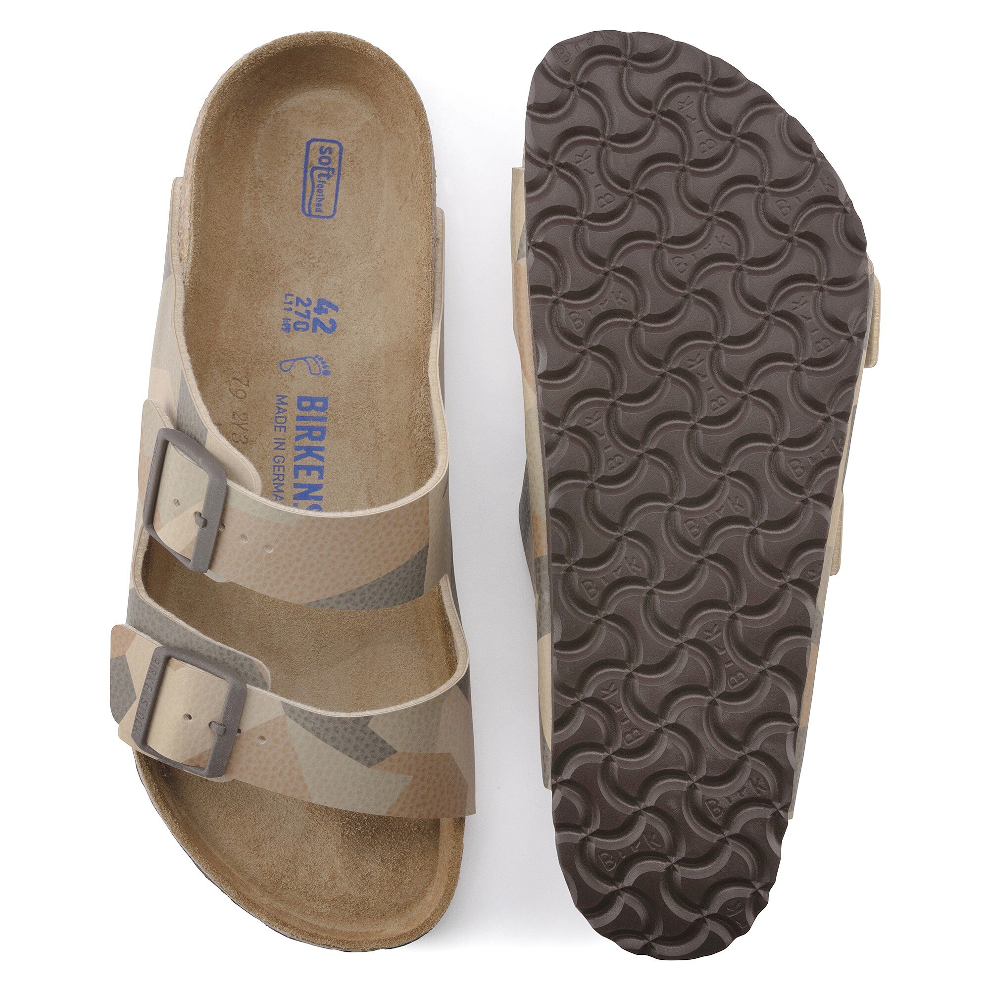 Birkenstock arizona hotsell soft footbed tan
