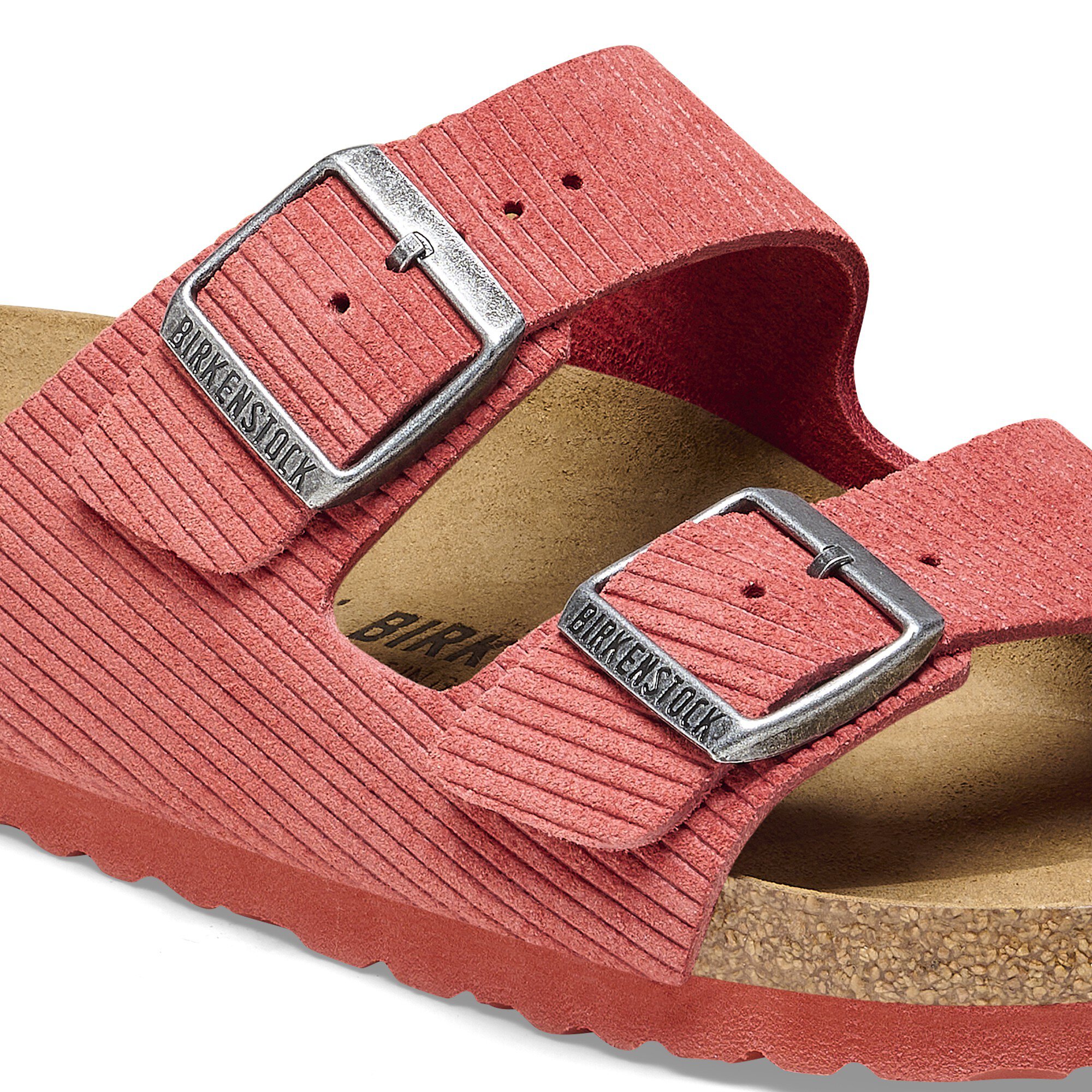 Red birkenstocks sale deals