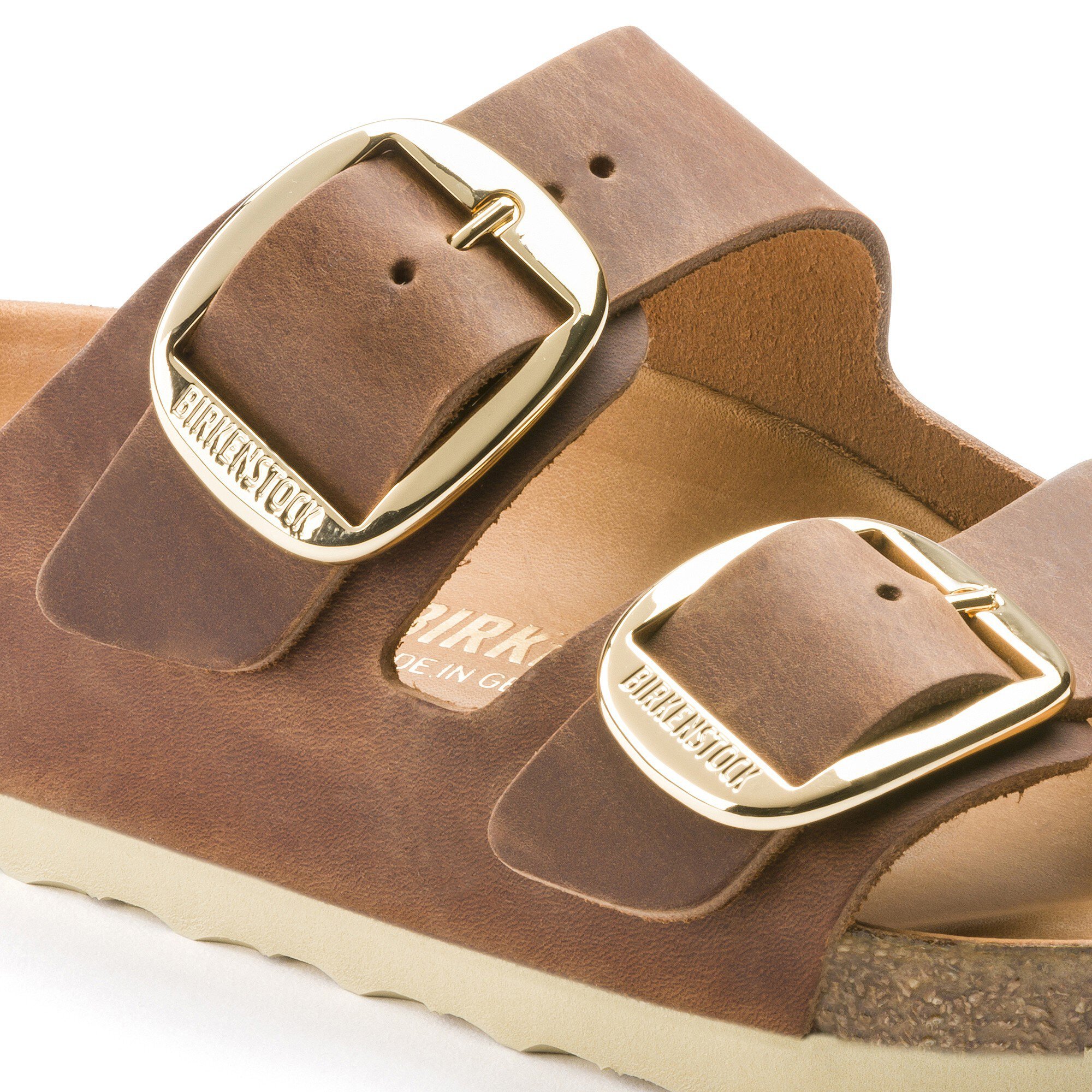 Birkenstock Arizona Big Buckle - Cognac Shearling