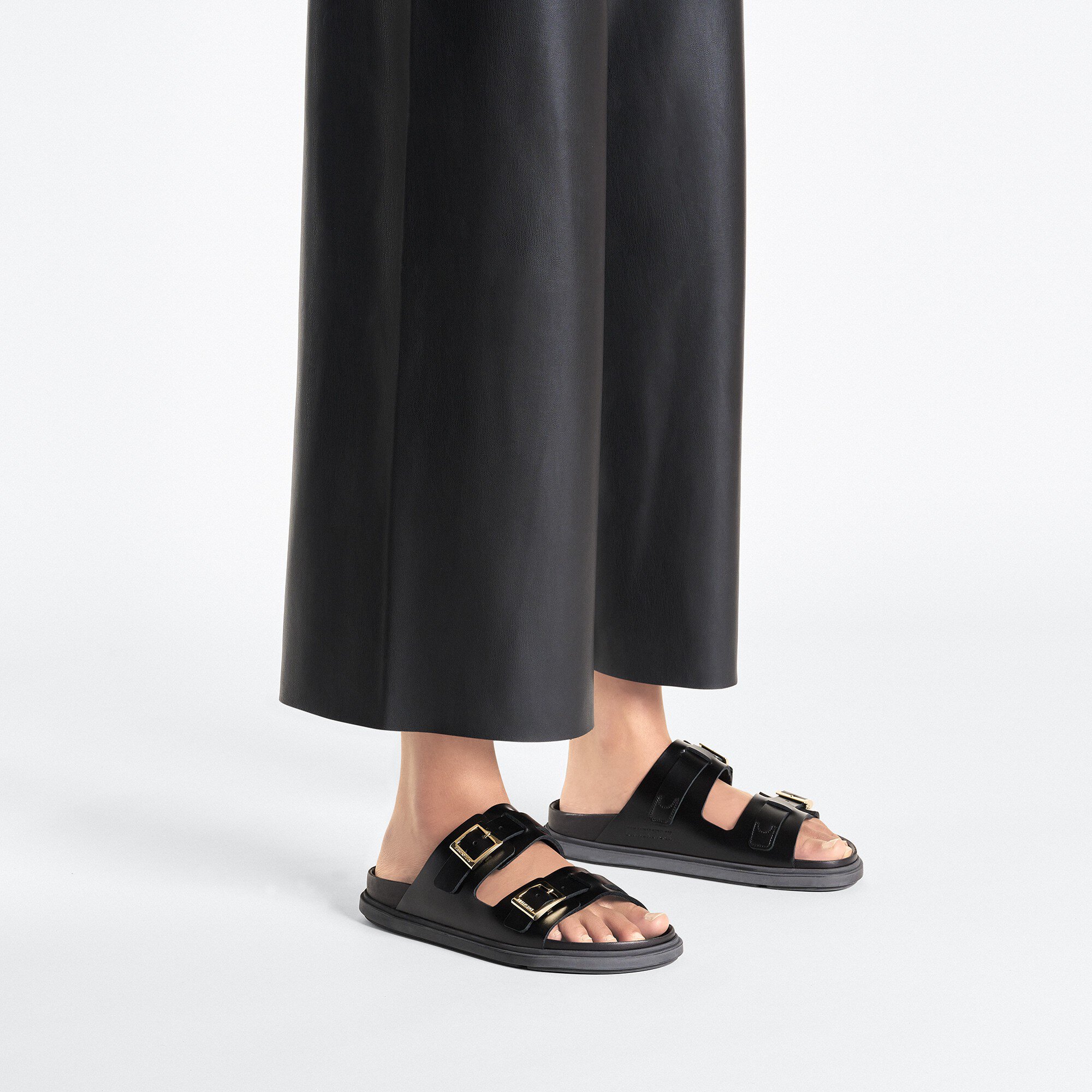 St Barths Natural Leather Black | BIRKENSTOCK