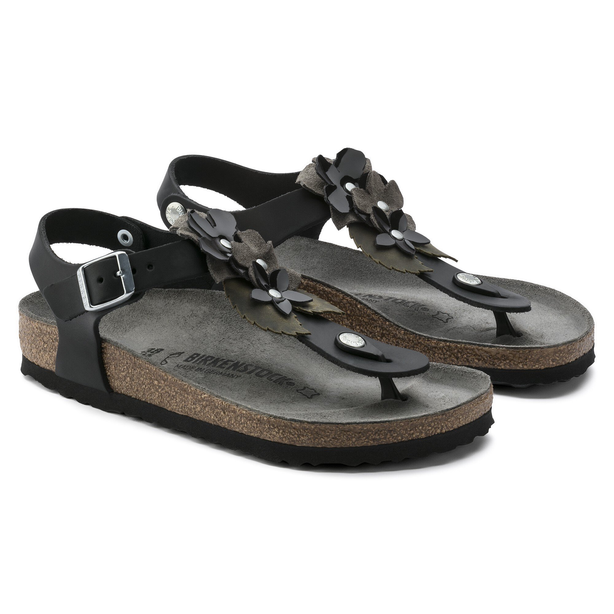 birkenstock gizeh black oiled leather