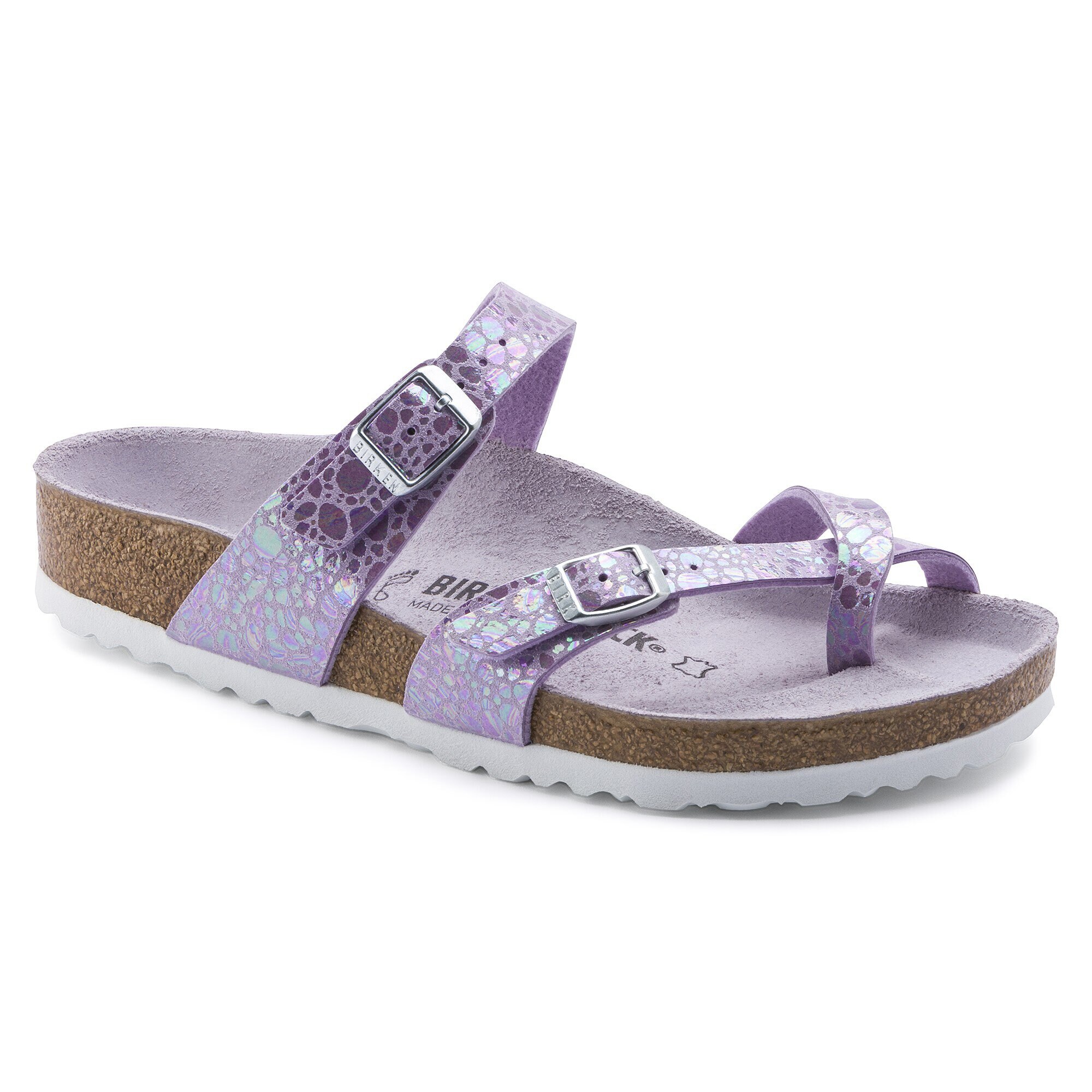 birkenstock metallic stones lilac