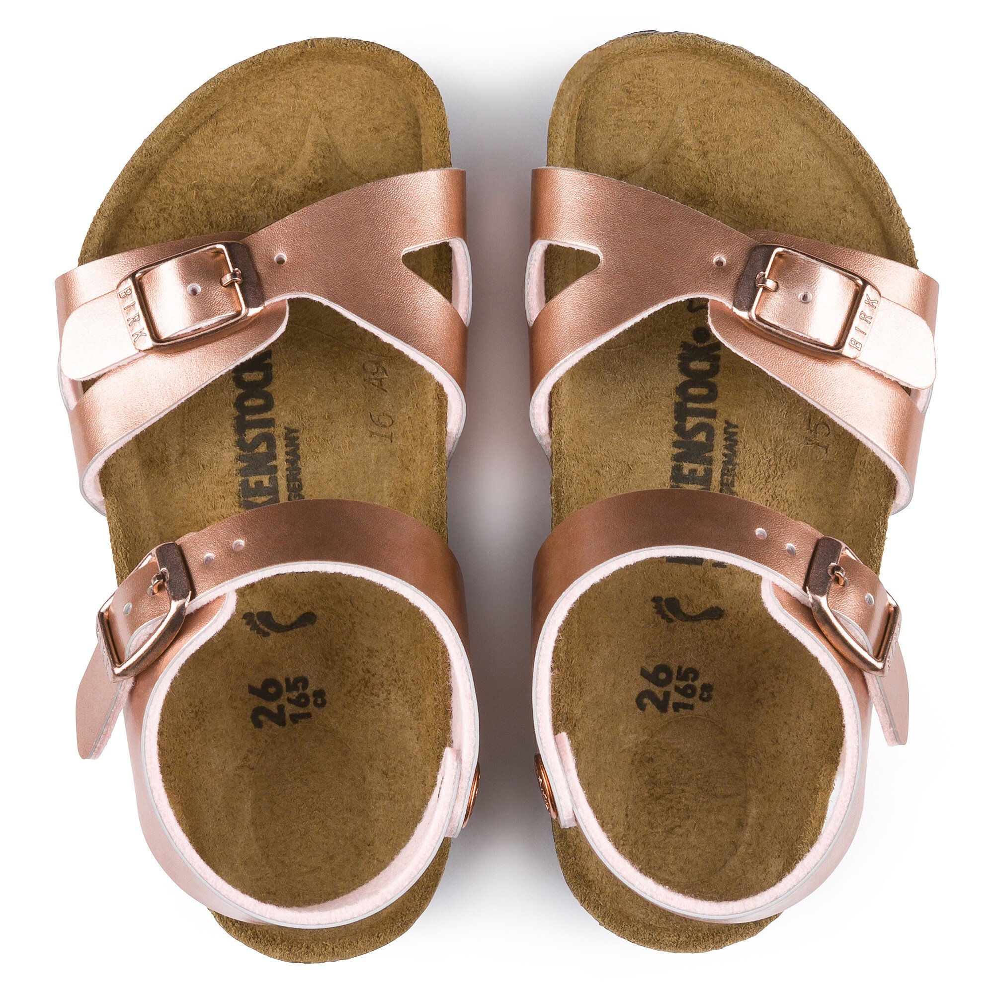 rose gold birkenstock knock off